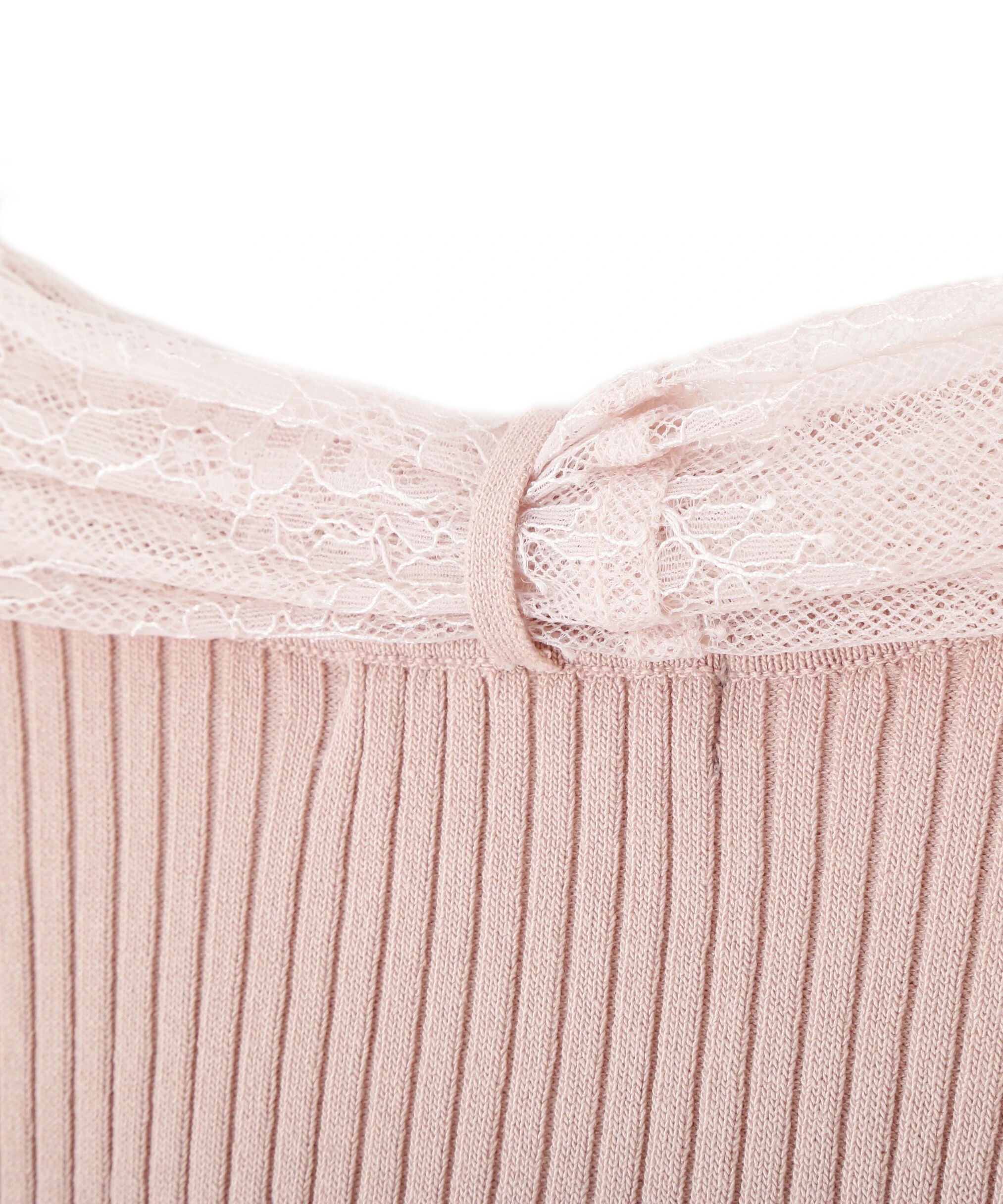  「レーススカーフ付ニットトップス」|ニット・セーター|