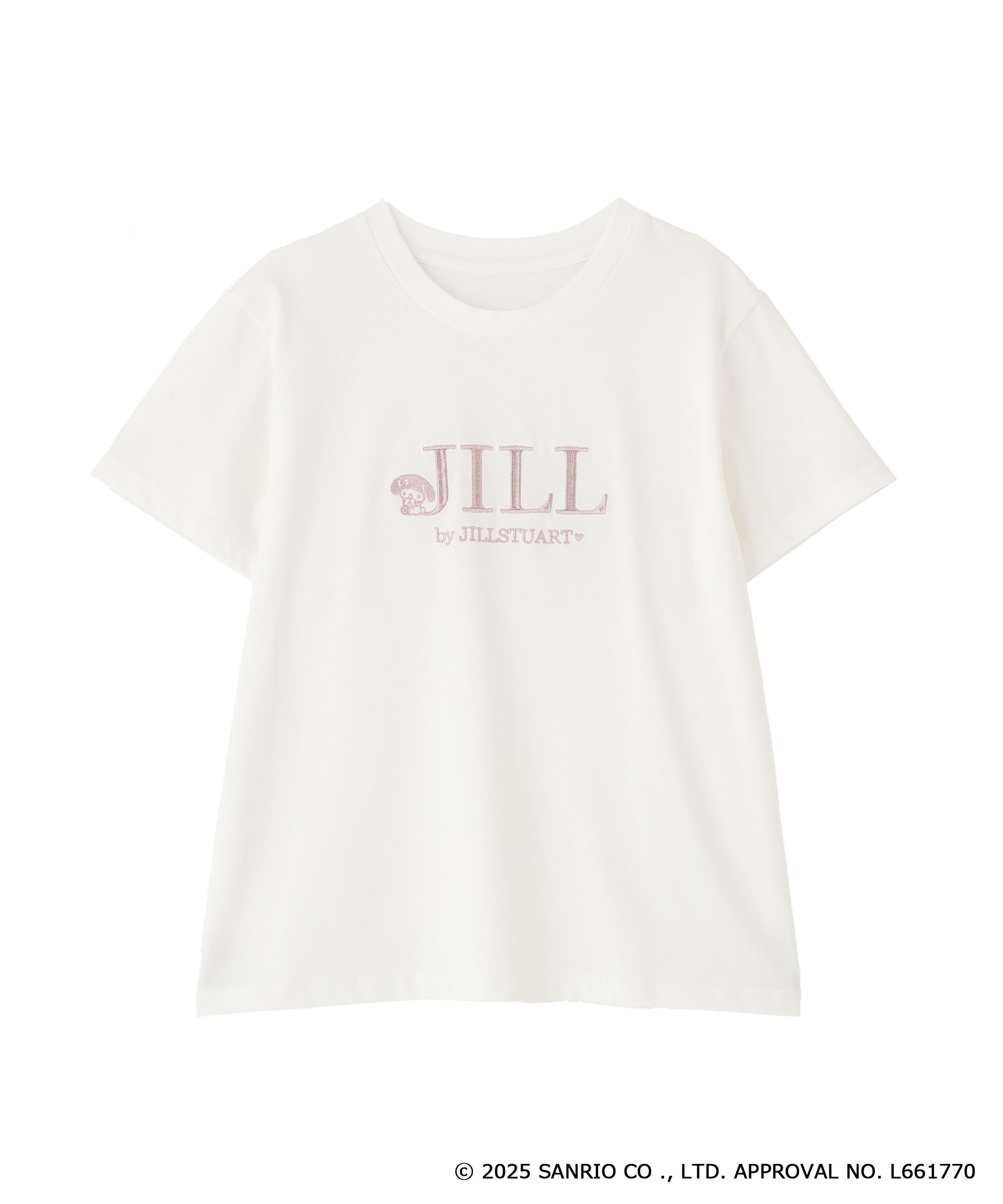  「＜マイメロディ＆クロミコラボ＞オーガニックコットン刺繍ロゴTシャツ」|Tシャツ・カットソー|