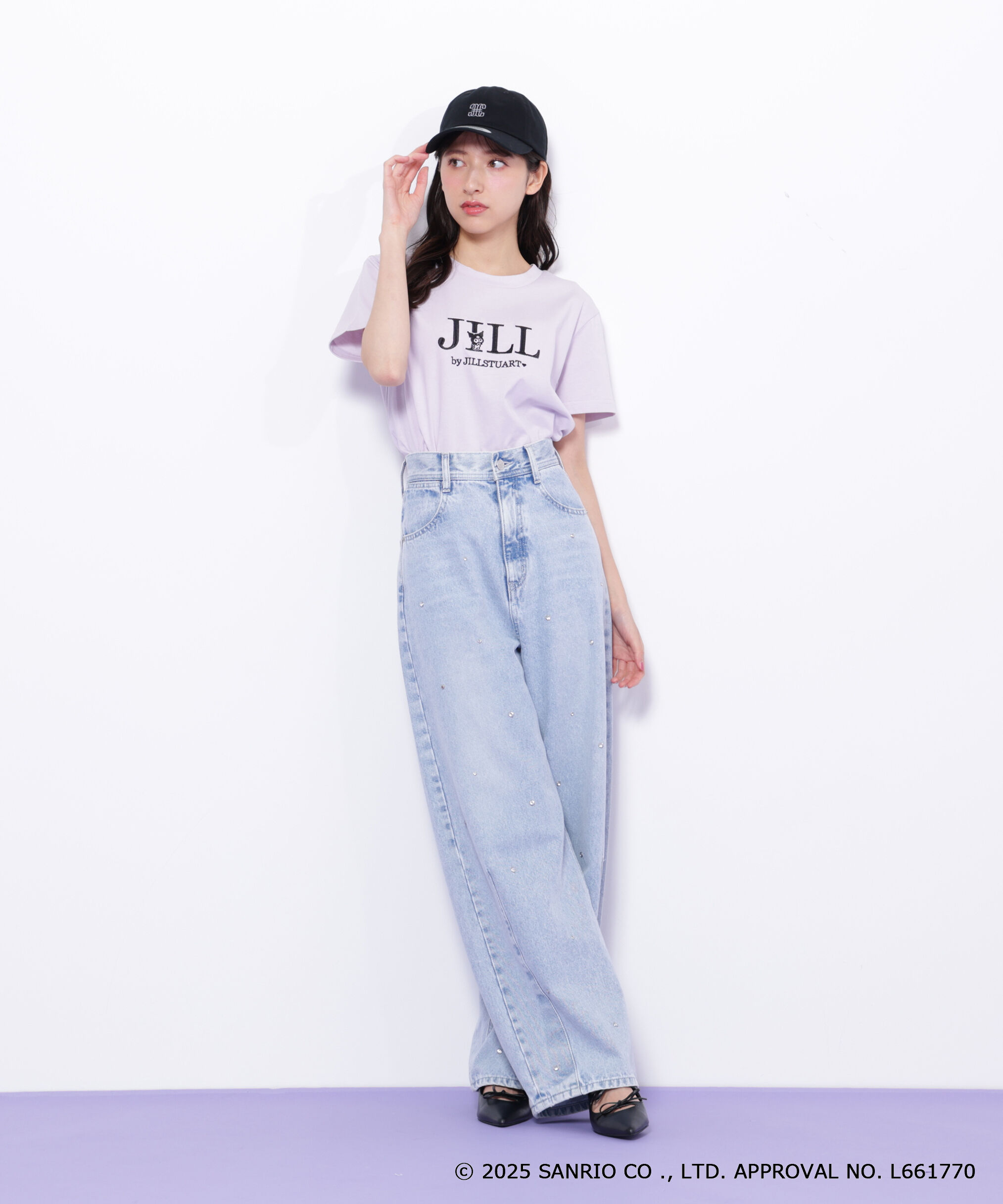  「＜マイメロディ＆クロミコラボ＞オーガニックコットン刺繍ロゴTシャツ」|Tシャツ・カットソー|