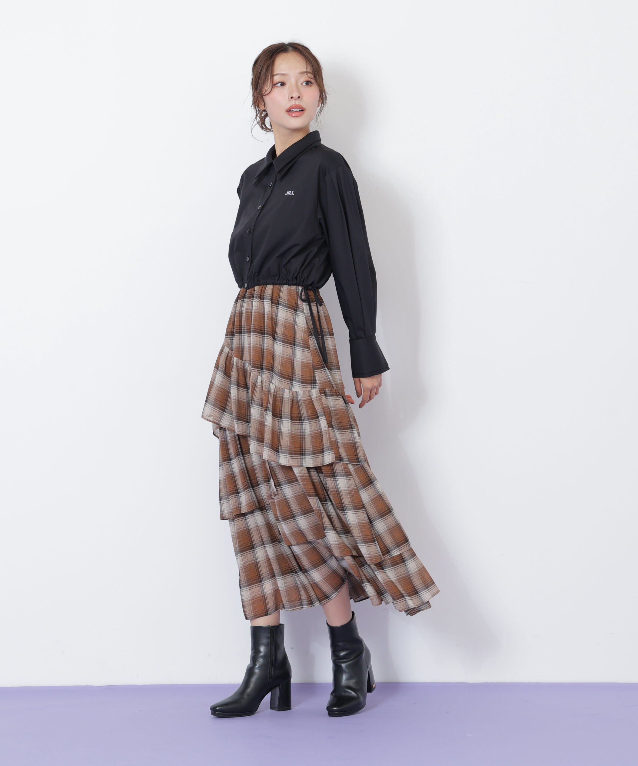  「アシメティアードスカート」|スカート|