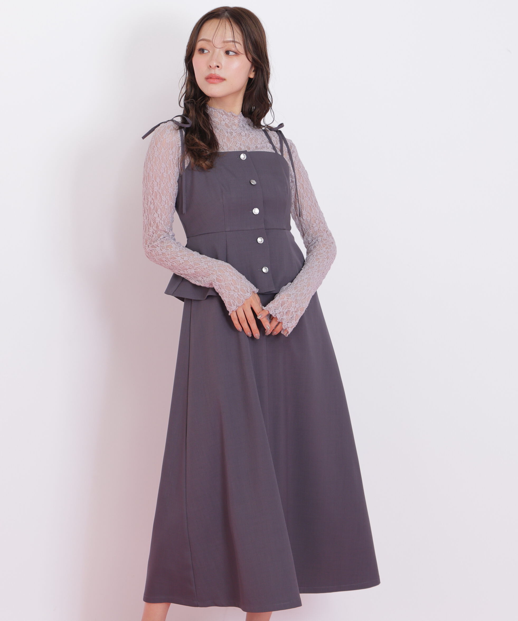  「肩リボンジャンスカ」|ワンピース|