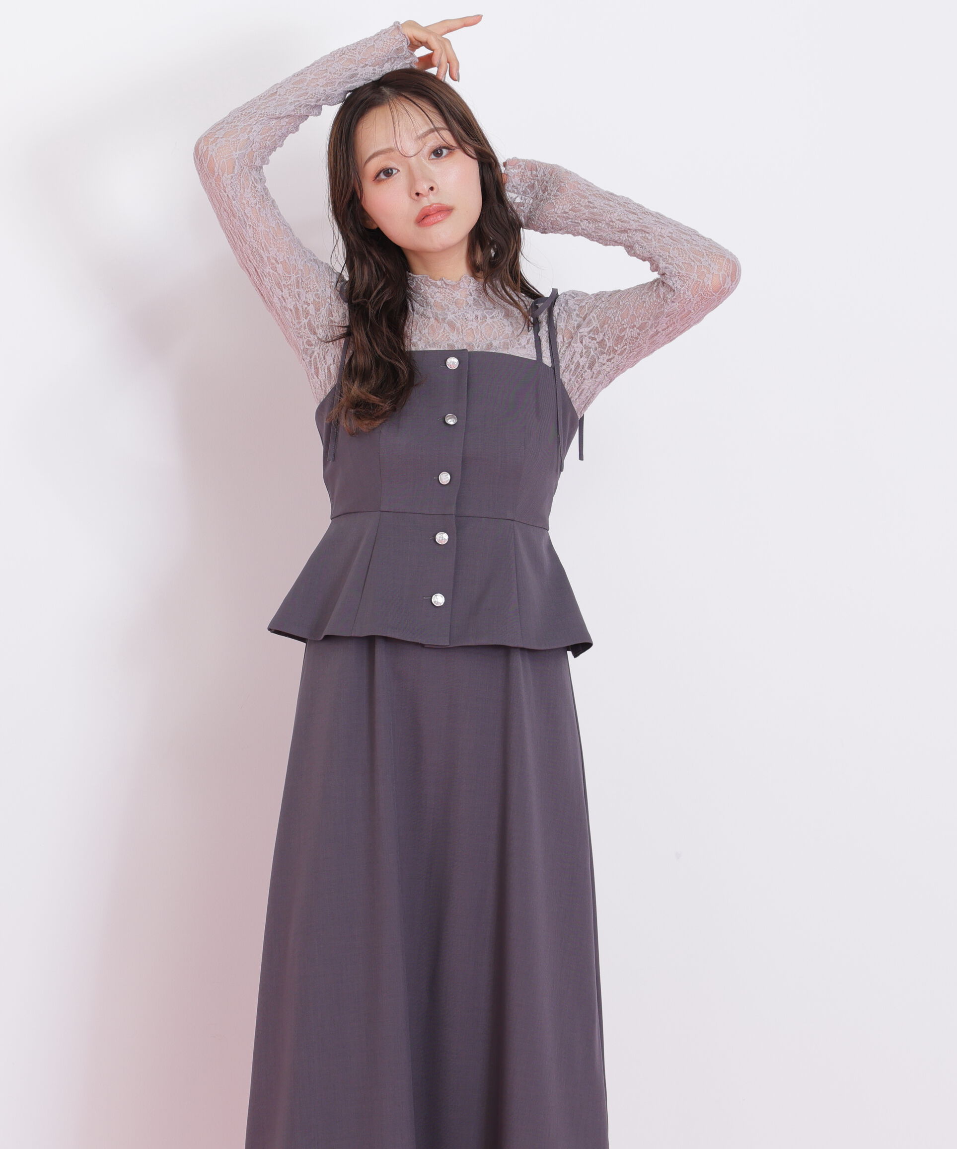  「肩リボンジャンスカ」|ワンピース|