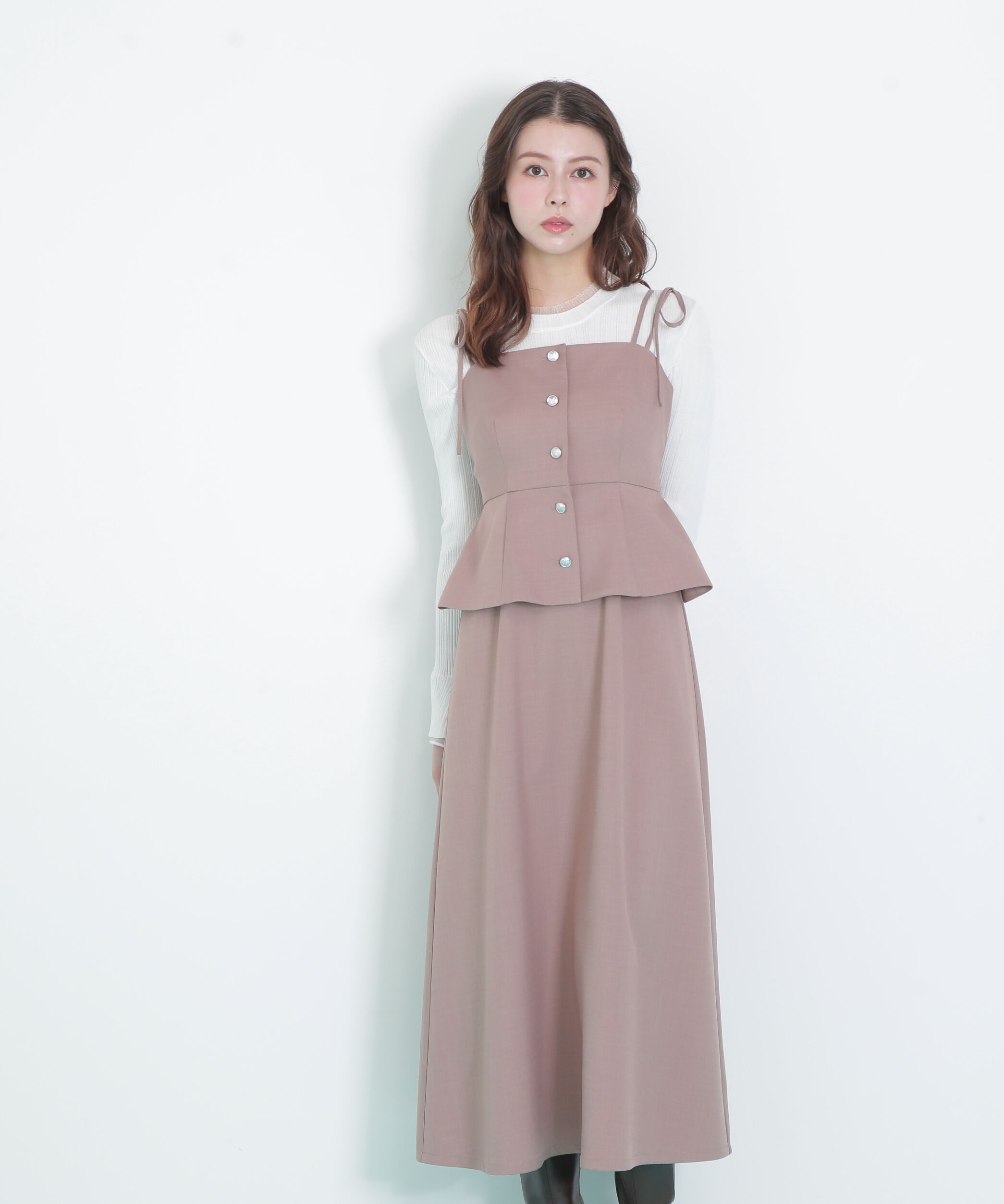  「肩リボンジャンスカ」|ワンピース|