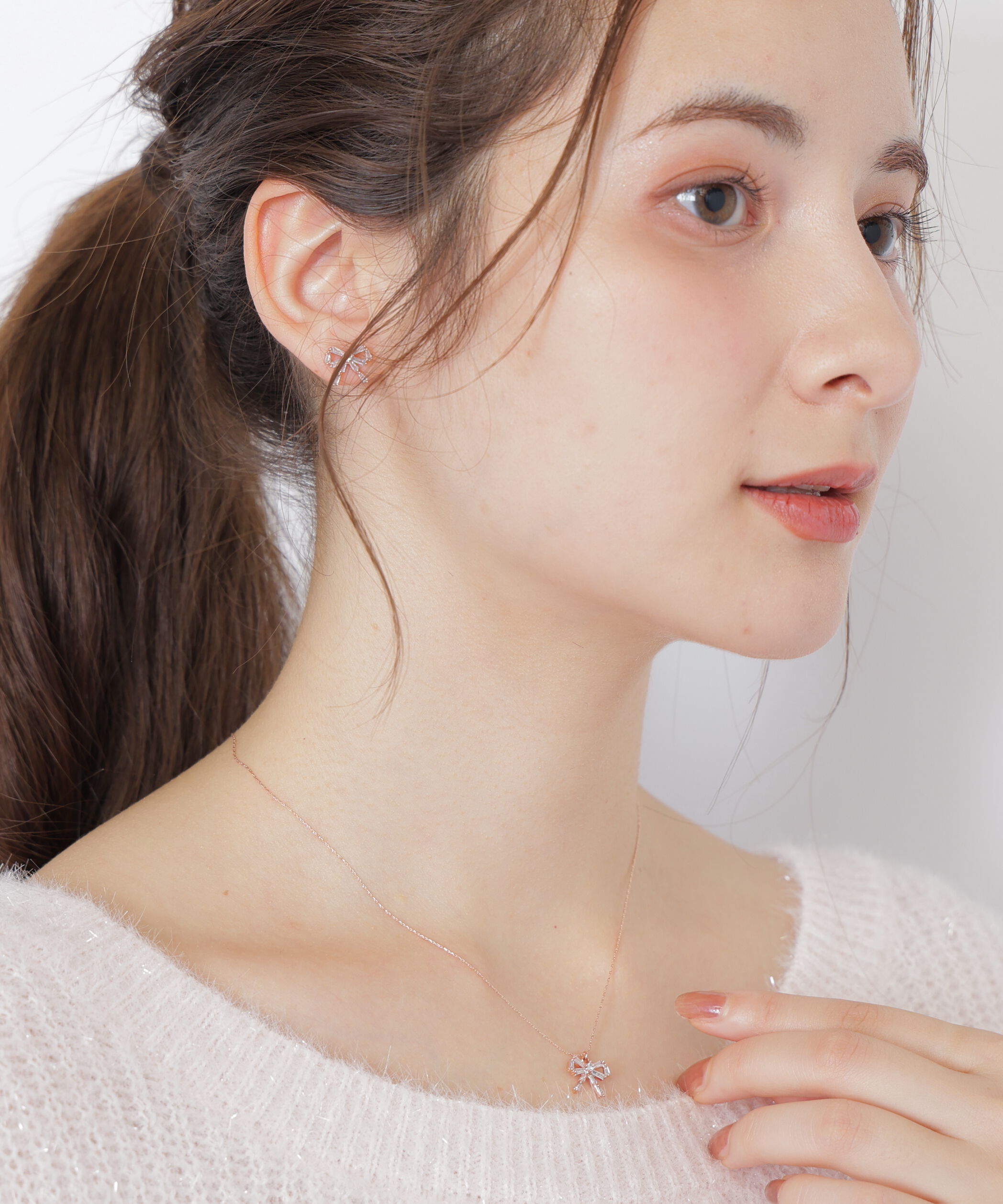  「Cubic プチリボンネックレス」|その他|