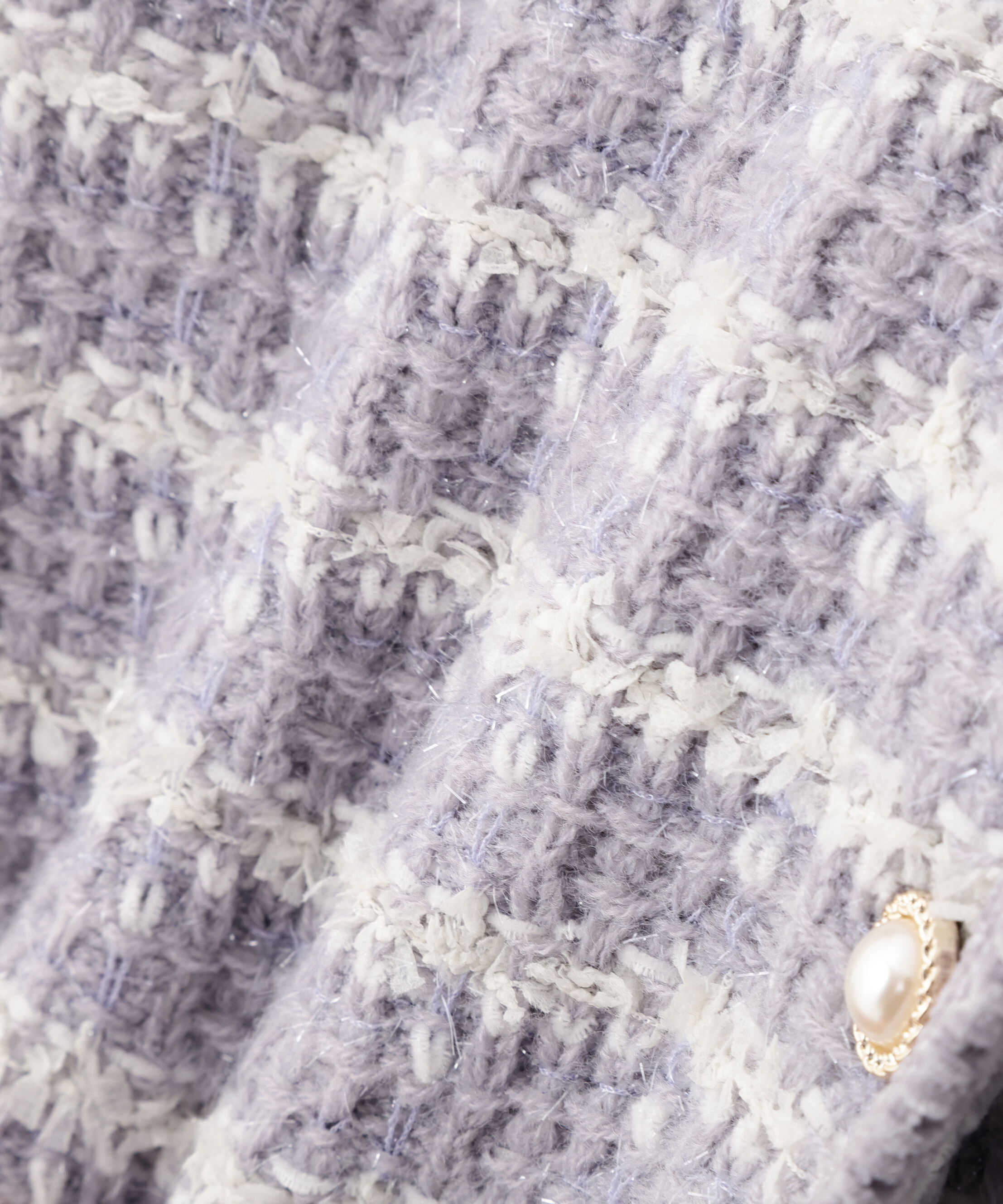  「ラメミックスツィードニットジャケット」|ニット・セーター|