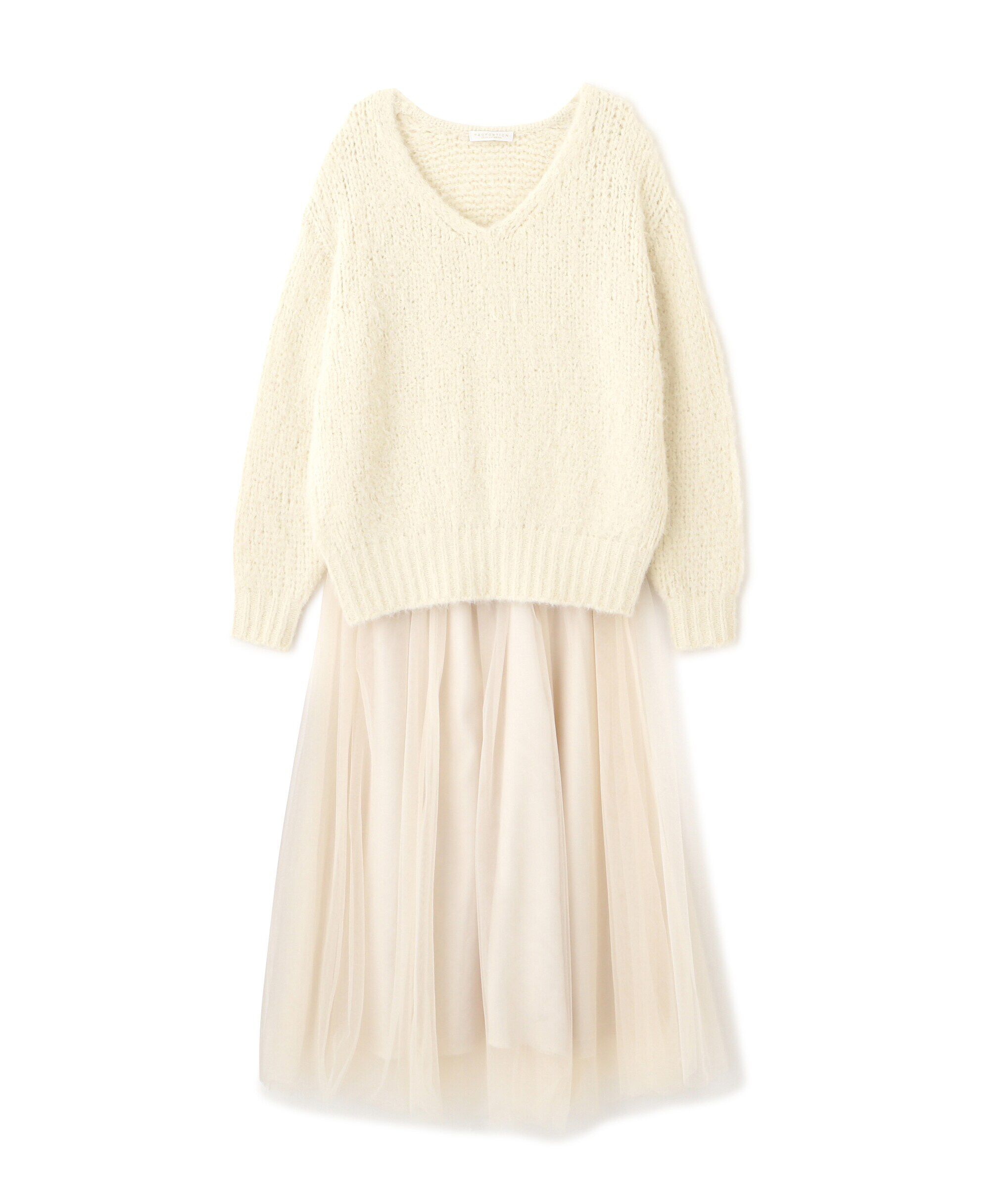PROPORTION BODY DRESSING「ニット&times;チュールスカートセットアップ」|ワンピース|