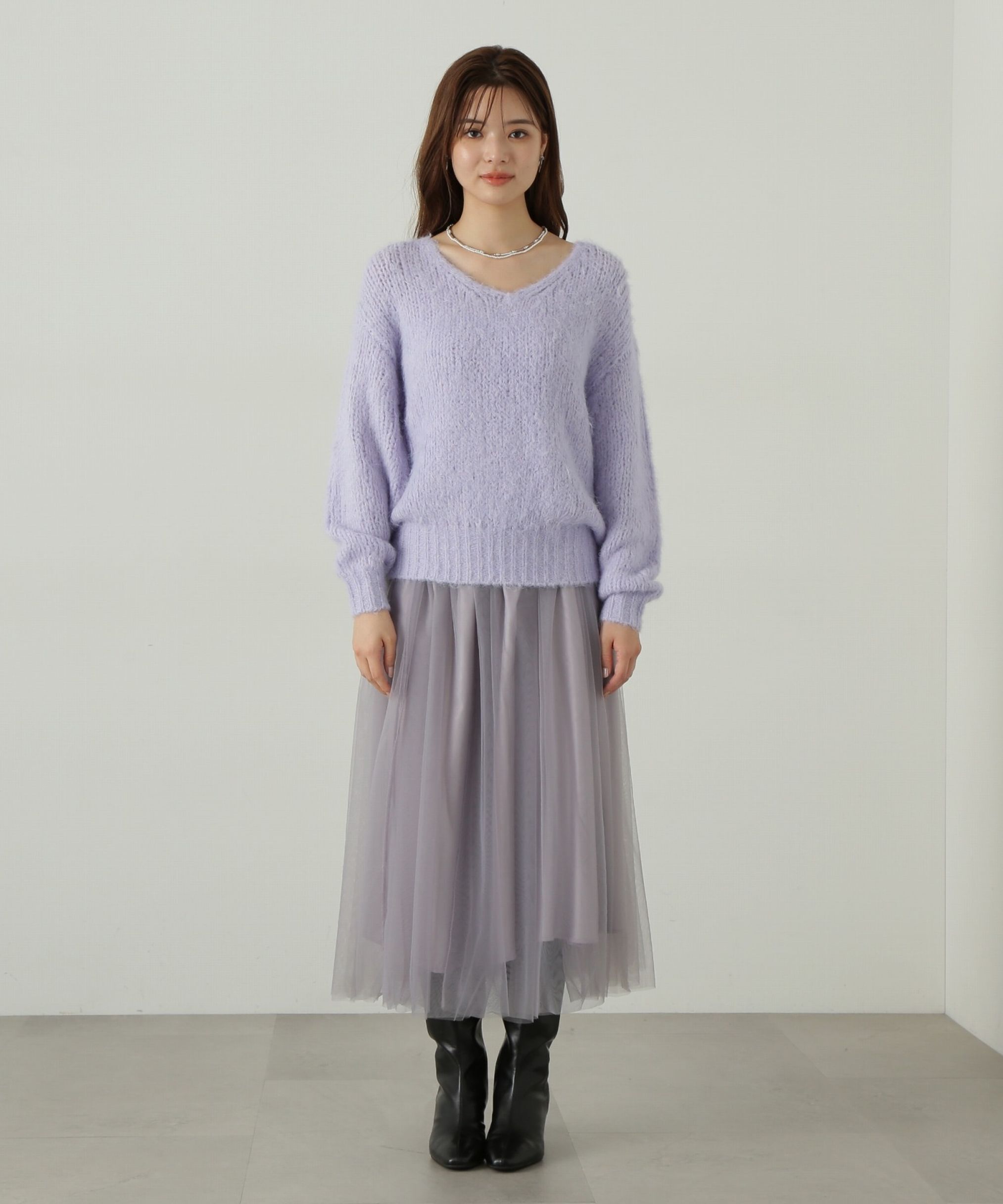 PROPORTION BODY DRESSING「ニット&times;チュールスカートセットアップ」|ワンピース|