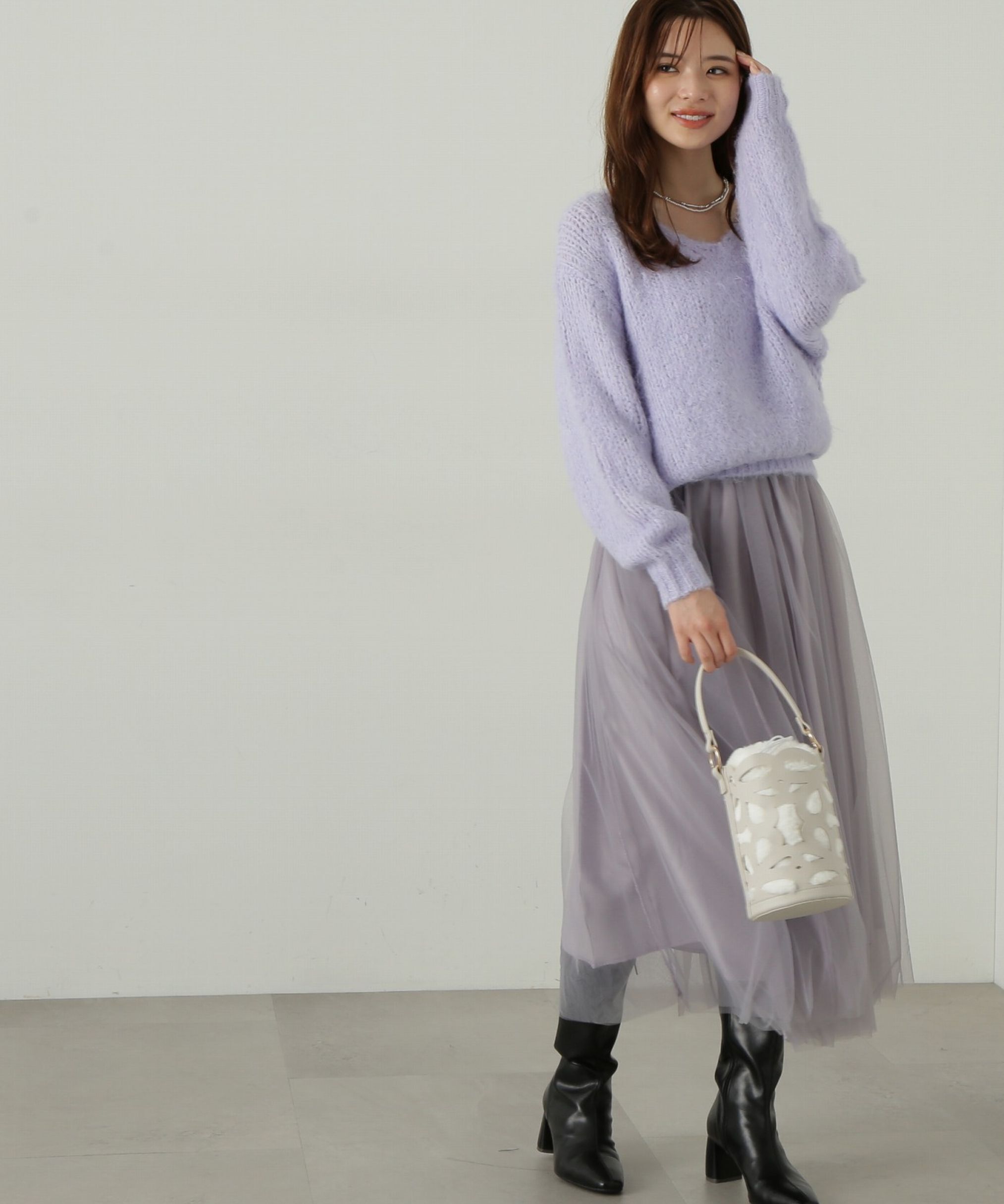 PROPORTION BODY DRESSING「ニット&times;チュールスカートセットアップ」|ワンピース|