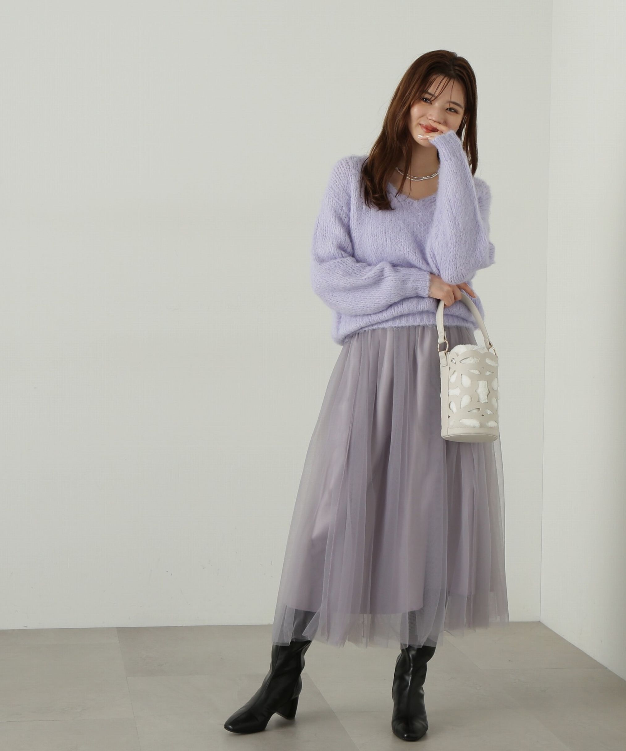 PROPORTION BODY DRESSING「ニット&times;チュールスカートセットアップ」|ワンピース|