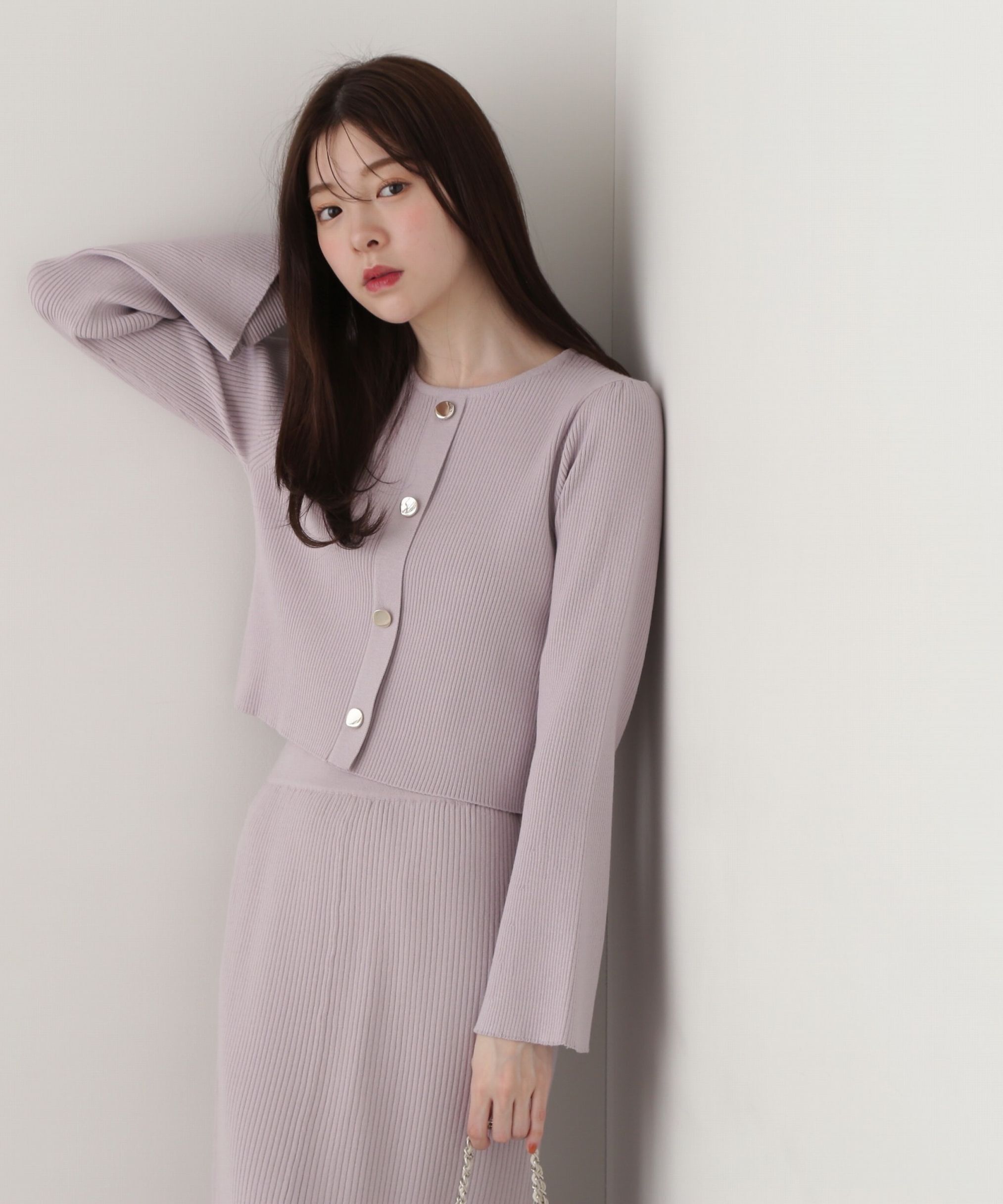 PROPORTION BODY DRESSING「キラ釦リブニットセットアップ」|ワンピース|