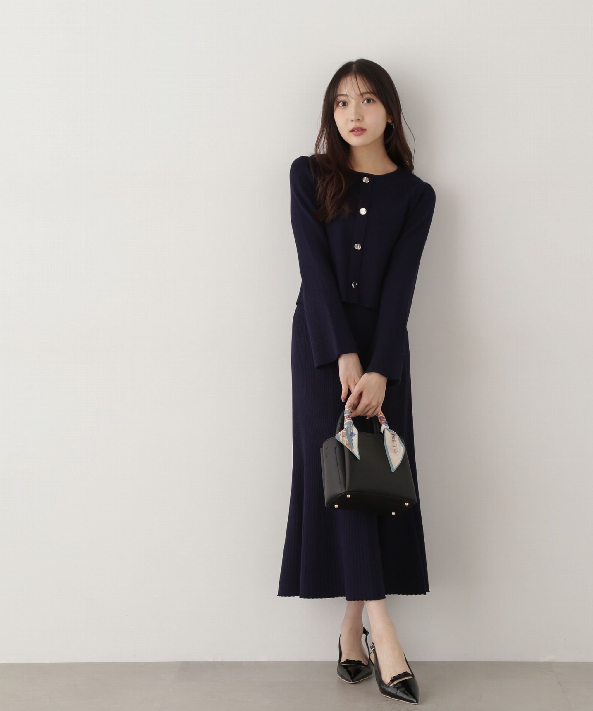 PROPORTION BODY DRESSING「キラ釦リブニットセットアップ」|ワンピース|