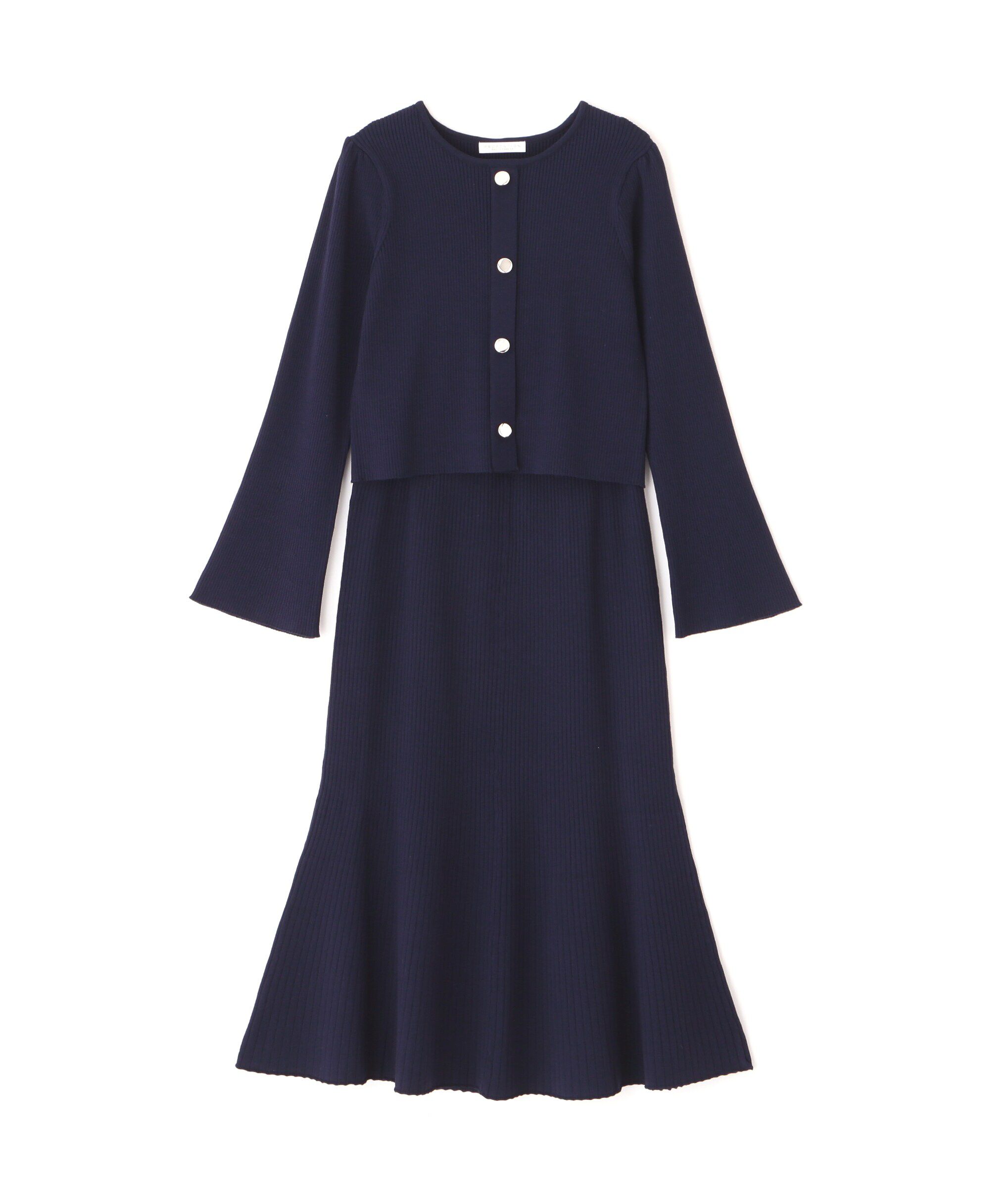 PROPORTION BODY DRESSING「キラ釦リブニットセットアップ」|ワンピース|