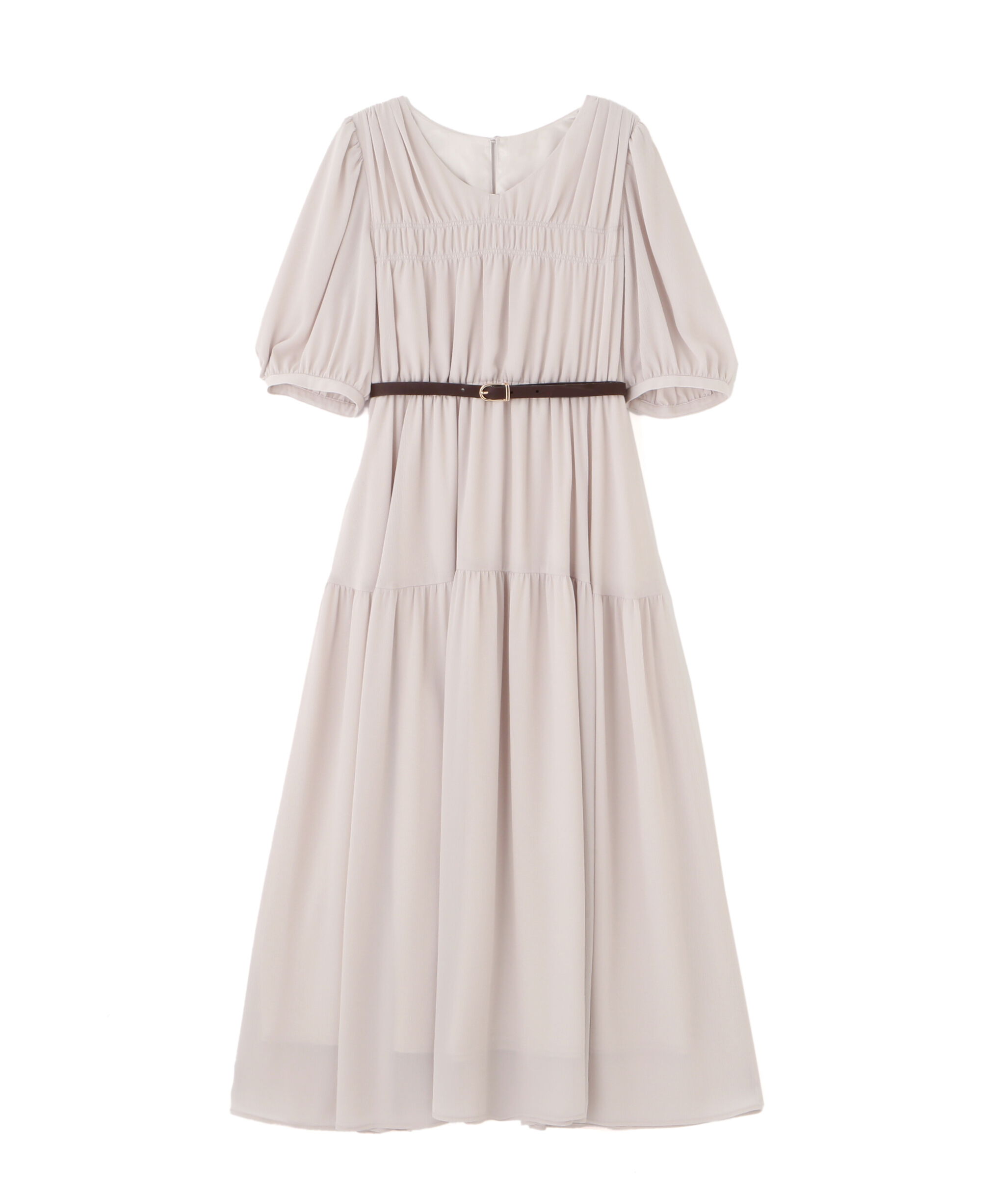 PROPORTION BODY DRESSING「ベルト付きギャザーワンピース」|ワンピース|
