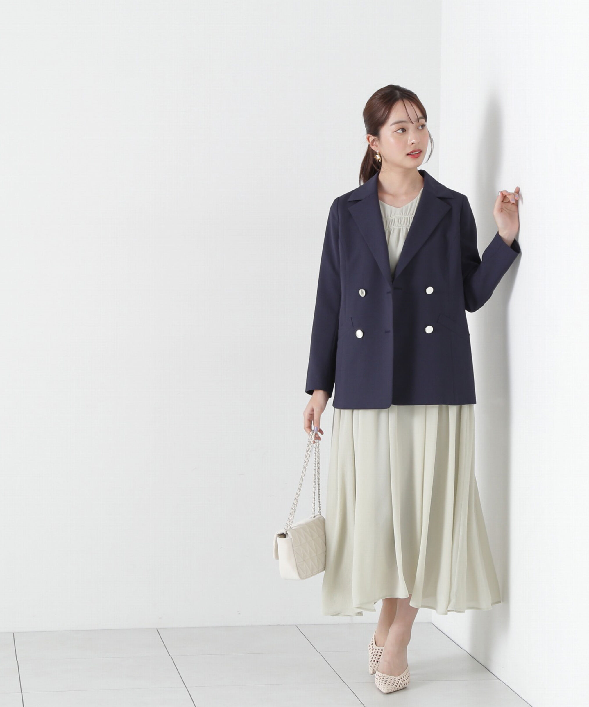 PROPORTION BODY DRESSING「ベルト付きギャザーワンピース」|ワンピース|