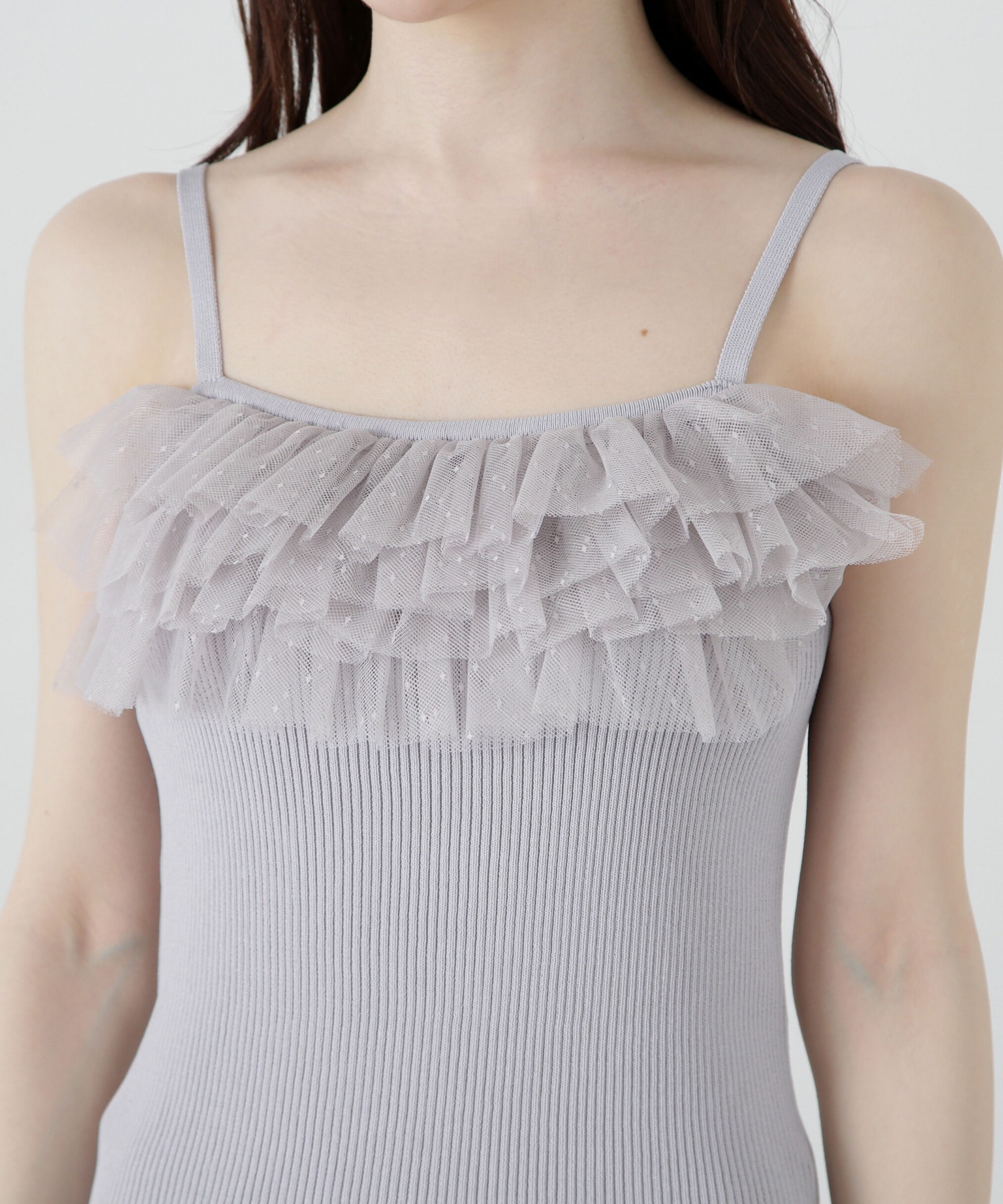 PROPORTION BODY DRESSING「チュール付きアンサンブルニット」|ニット・セーター|