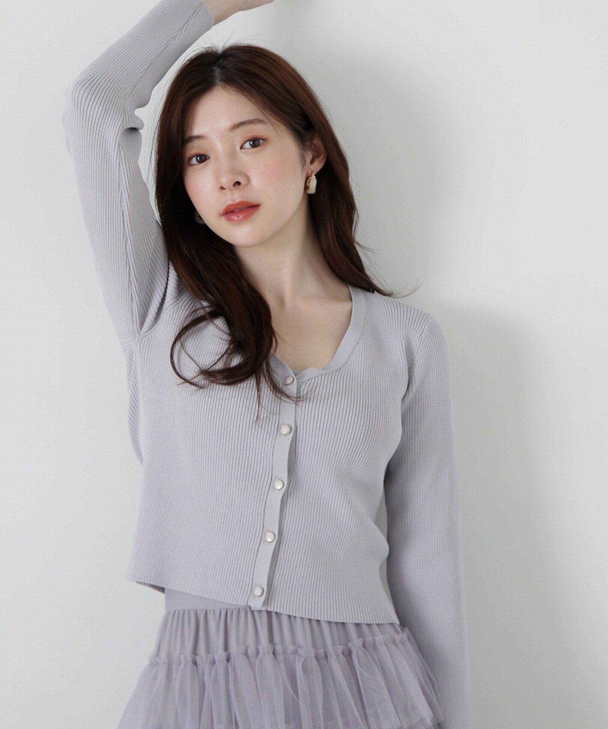 PROPORTION BODY DRESSING「チュール付きアンサンブルニット」|ニット・セーター|