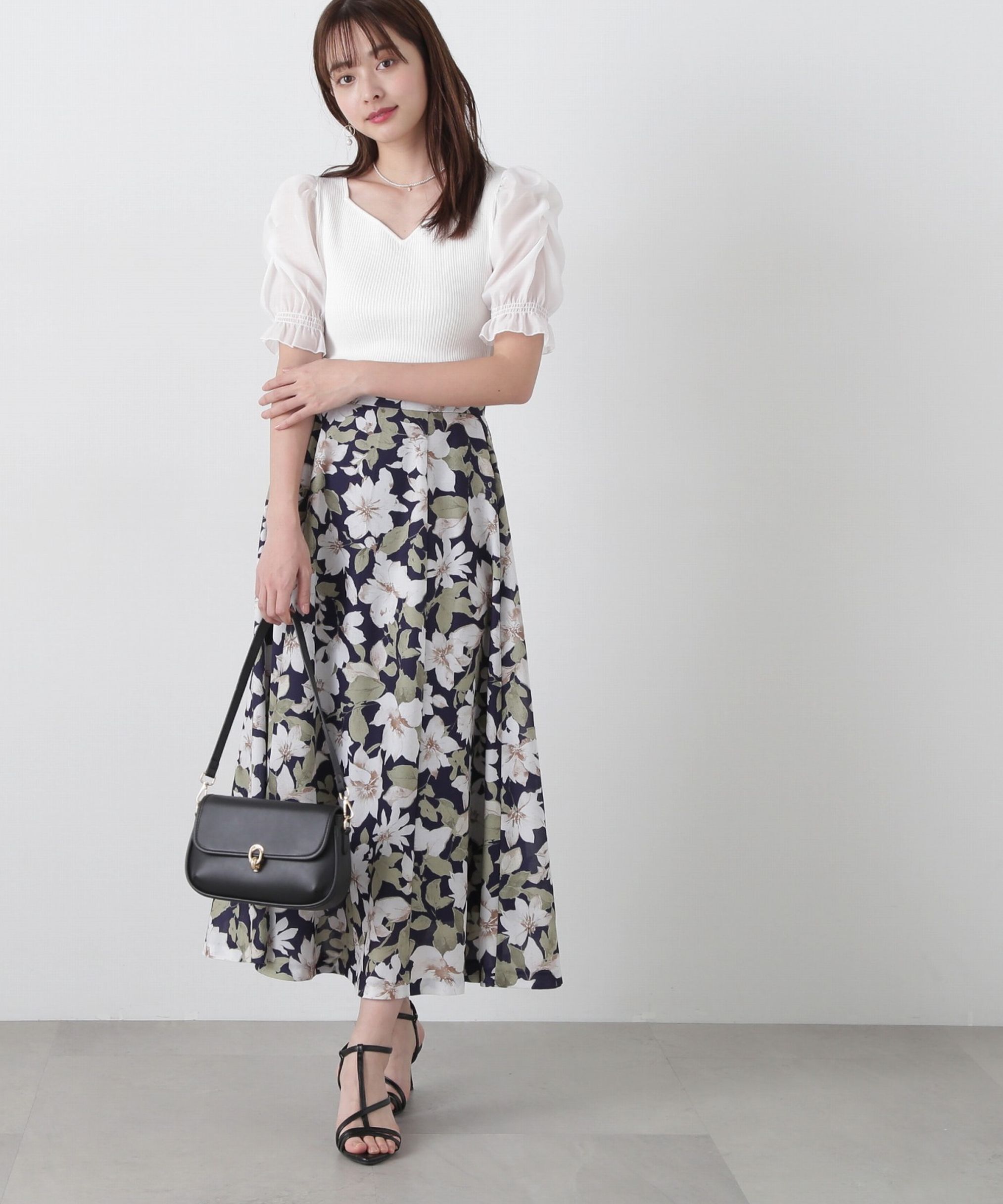 PROPORTION BODY DRESSING「ニュアンスフラワースカート」|スカート|
