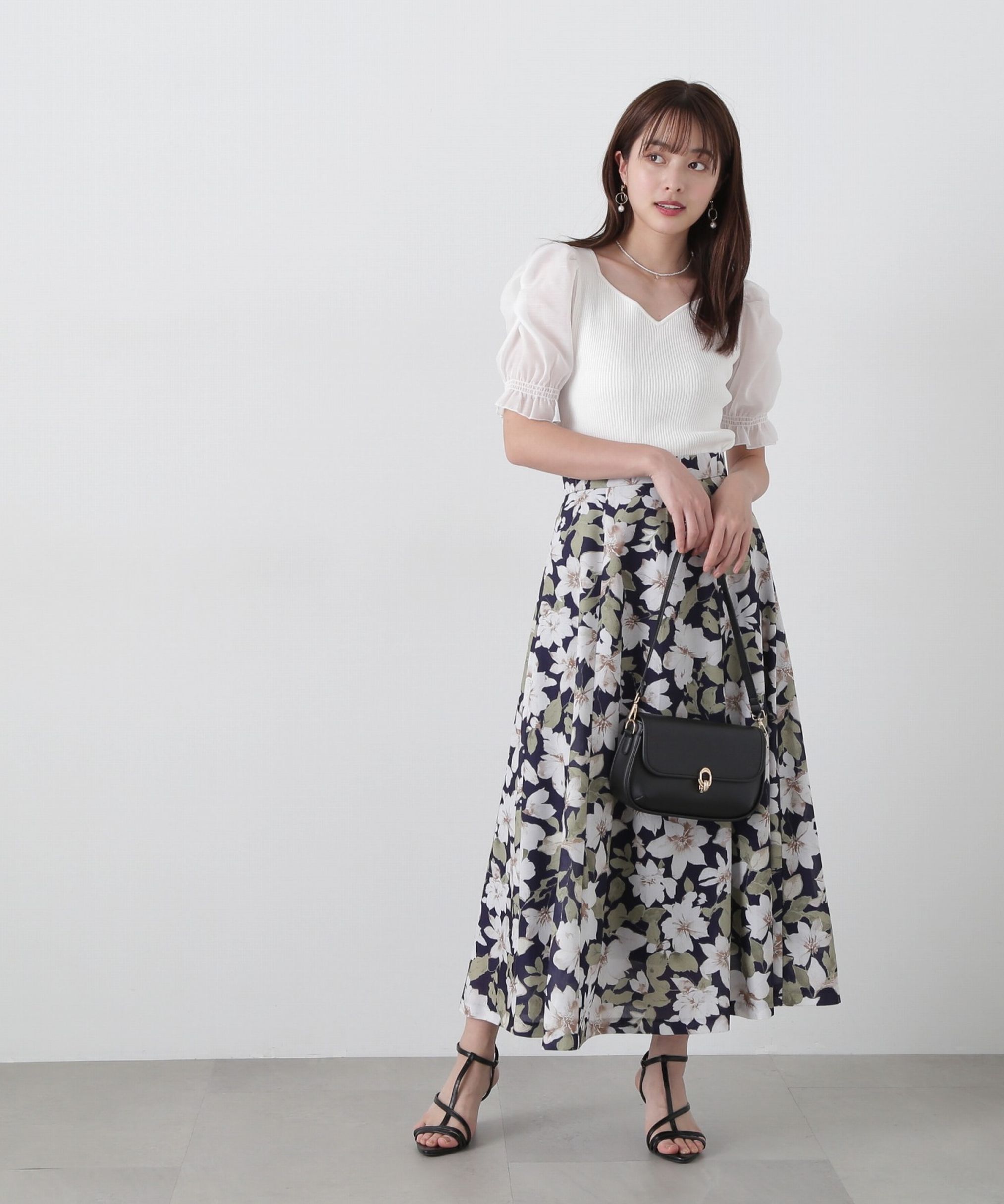 PROPORTION BODY DRESSING「ニュアンスフラワースカート」|スカート|