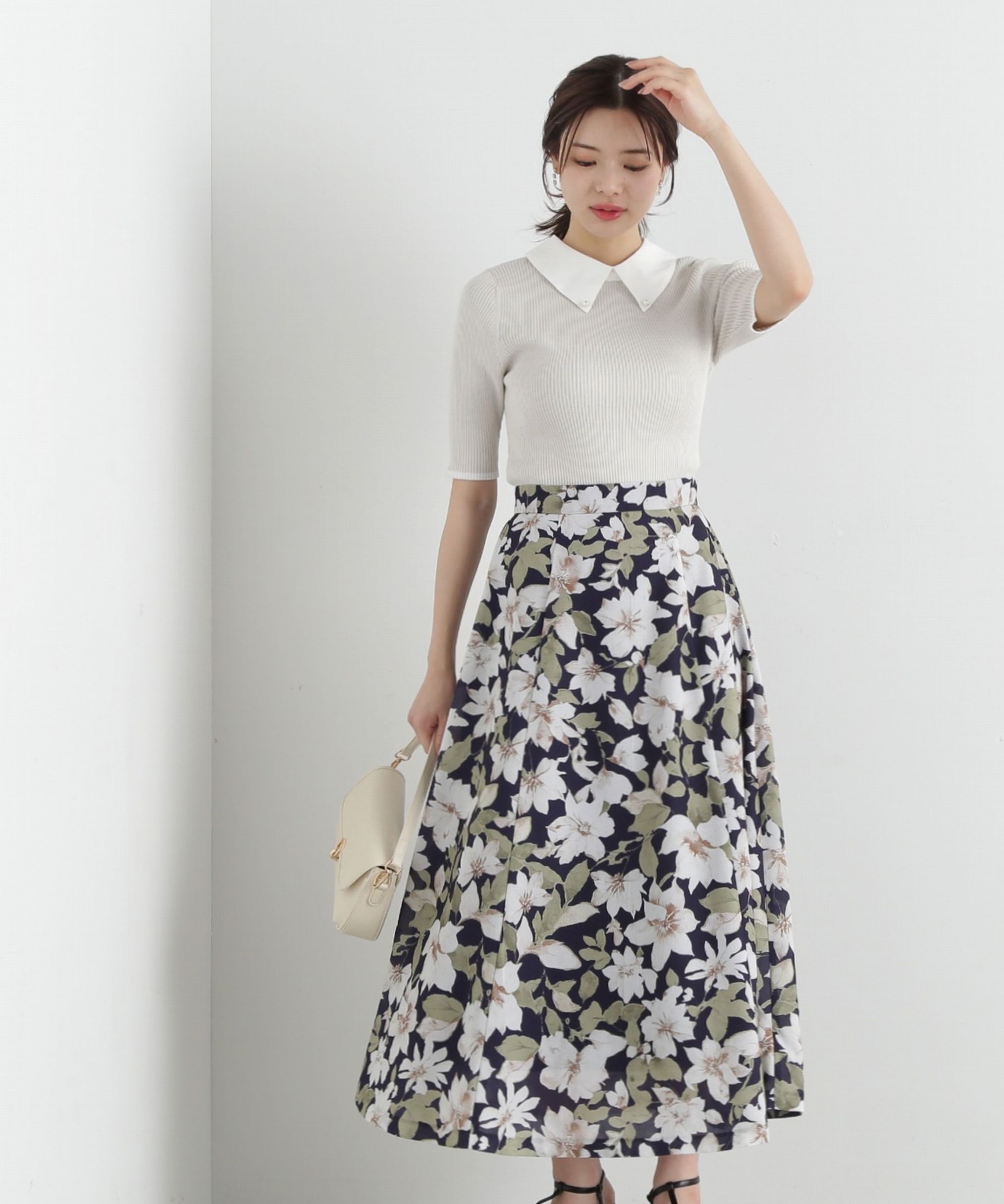 PROPORTION BODY DRESSING「ニュアンスフラワースカート」|スカート|