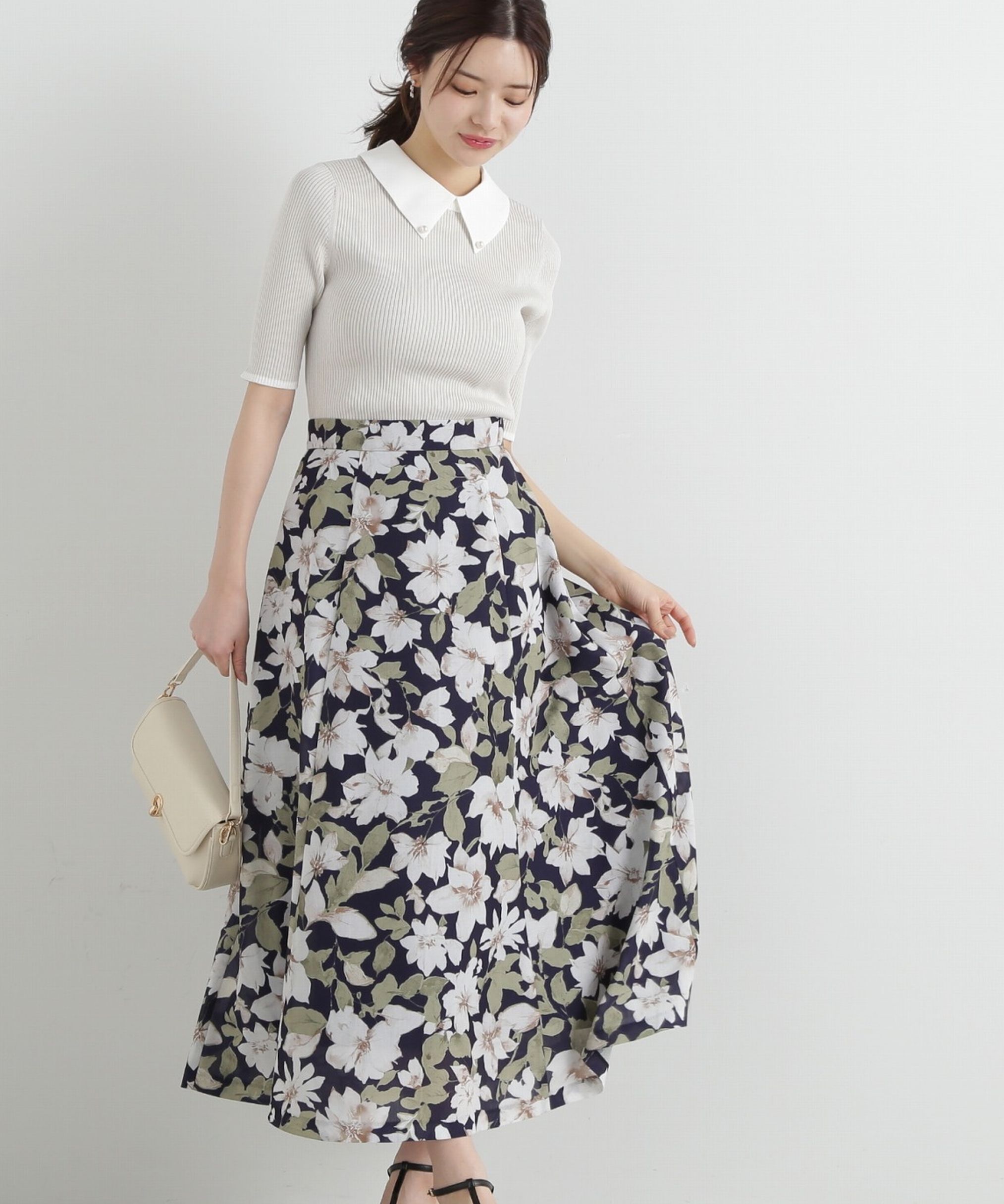 PROPORTION BODY DRESSING「ニュアンスフラワースカート」|スカート|