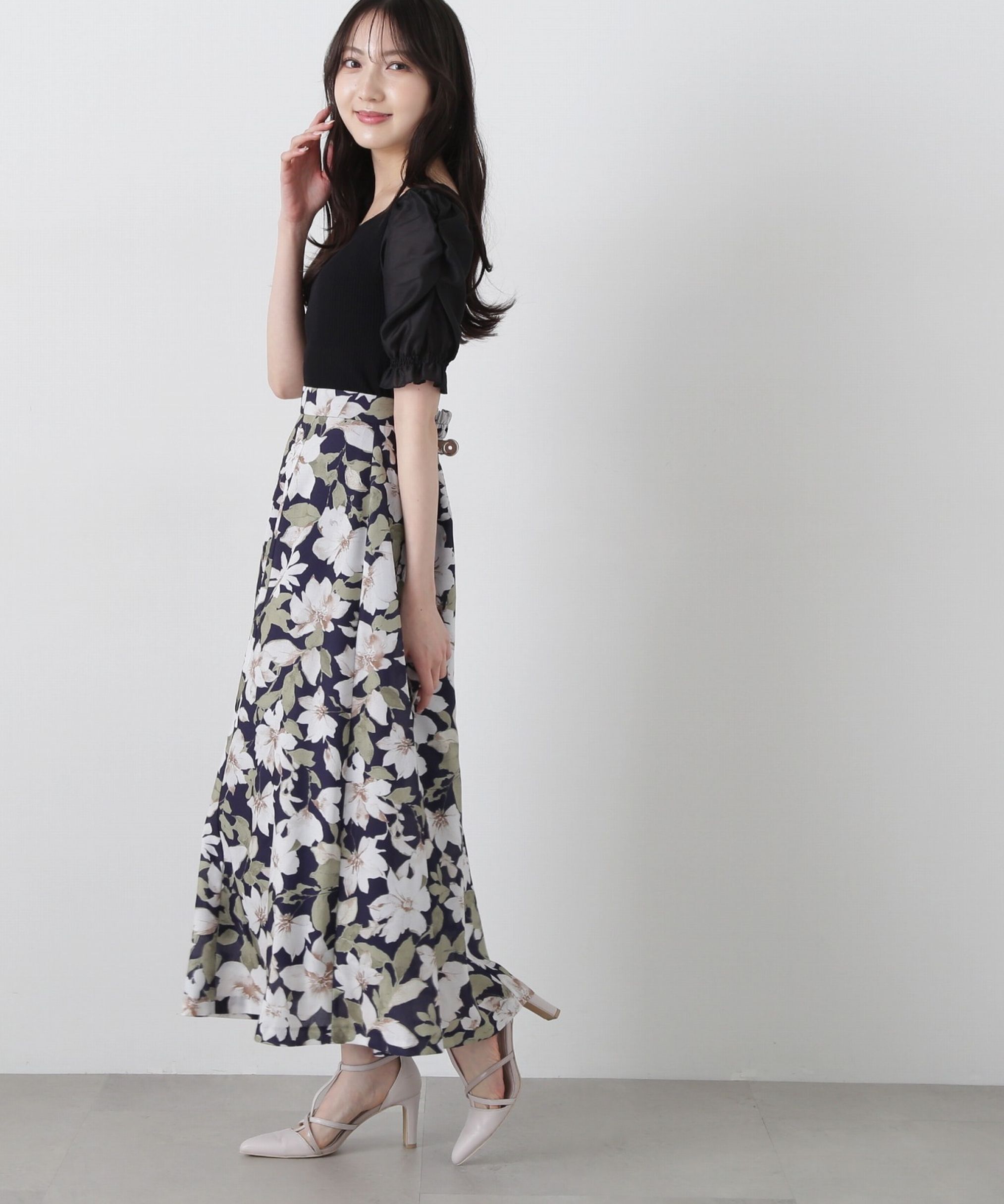 PROPORTION BODY DRESSING「ニュアンスフラワースカート」|スカート|