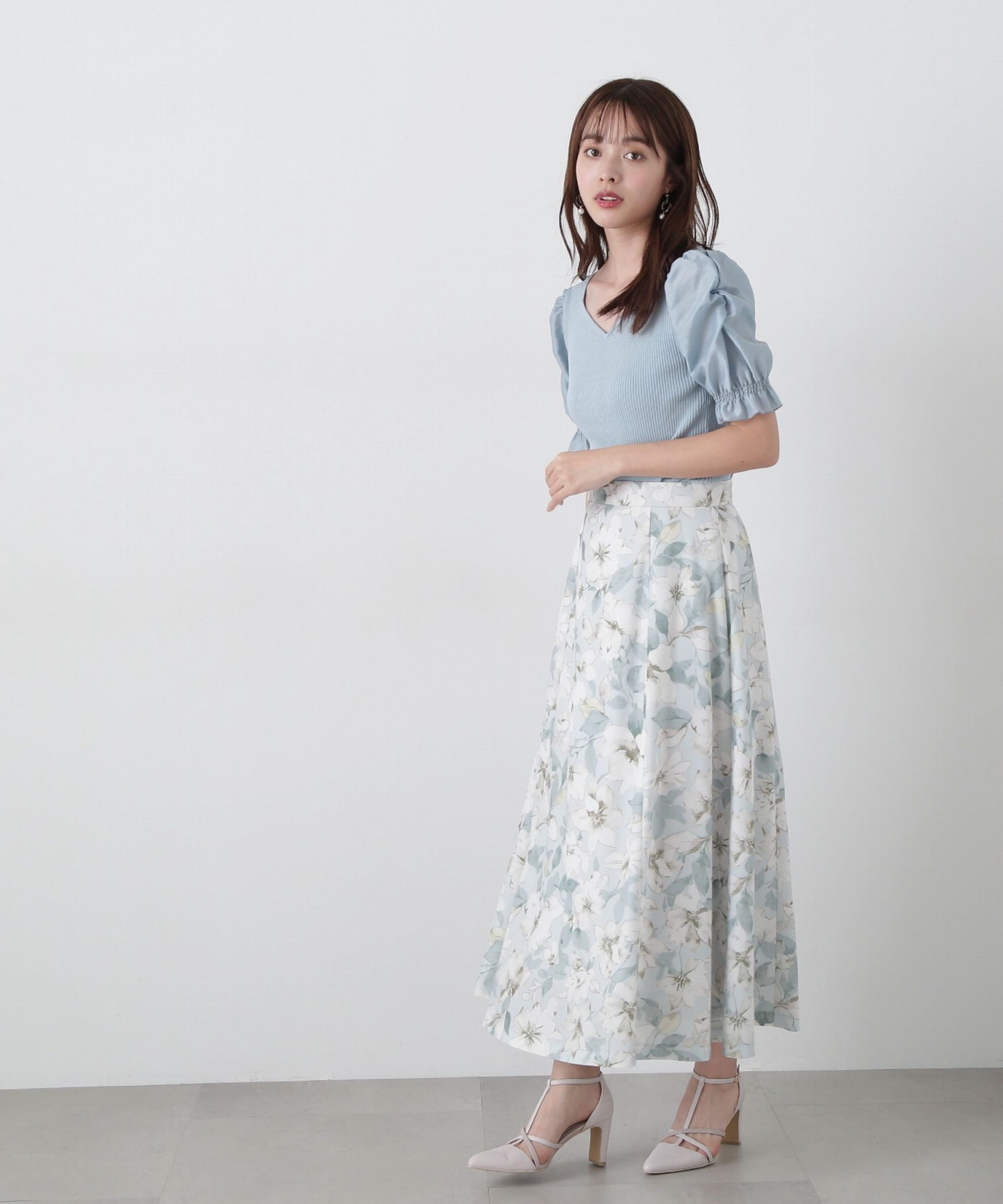 PROPORTION BODY DRESSING「ニュアンスフラワースカート」|スカート|