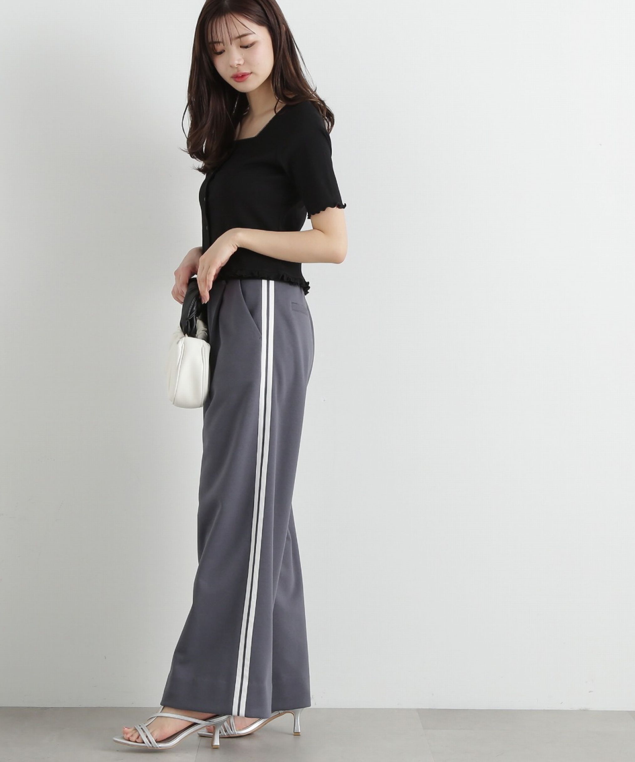 PROPORTION BODY DRESSING「スウェットトラックパンツ」|その他|チャコール2