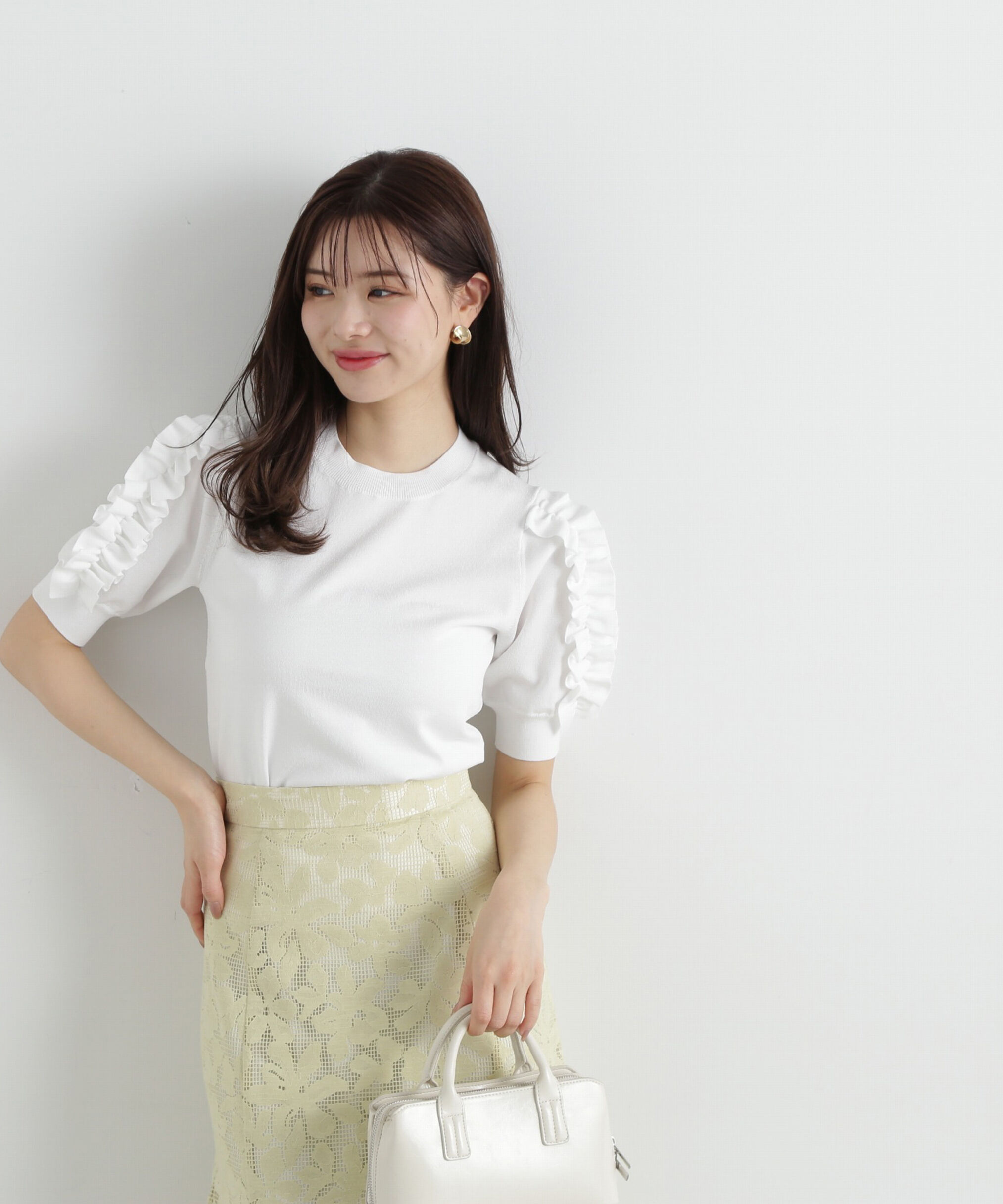 PROPORTION BODY DRESSING「フリルスリーブニット」|ニット・セーター|