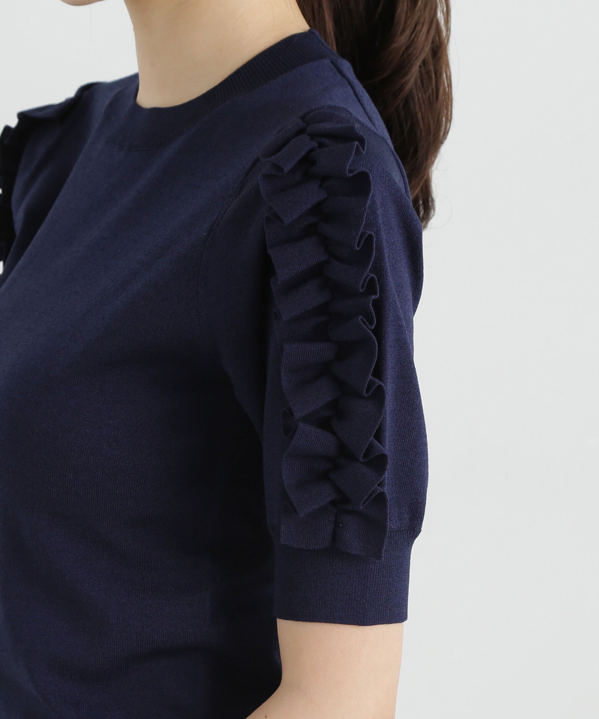 PROPORTION BODY DRESSING「フリルスリーブニット」|ニット・セーター|