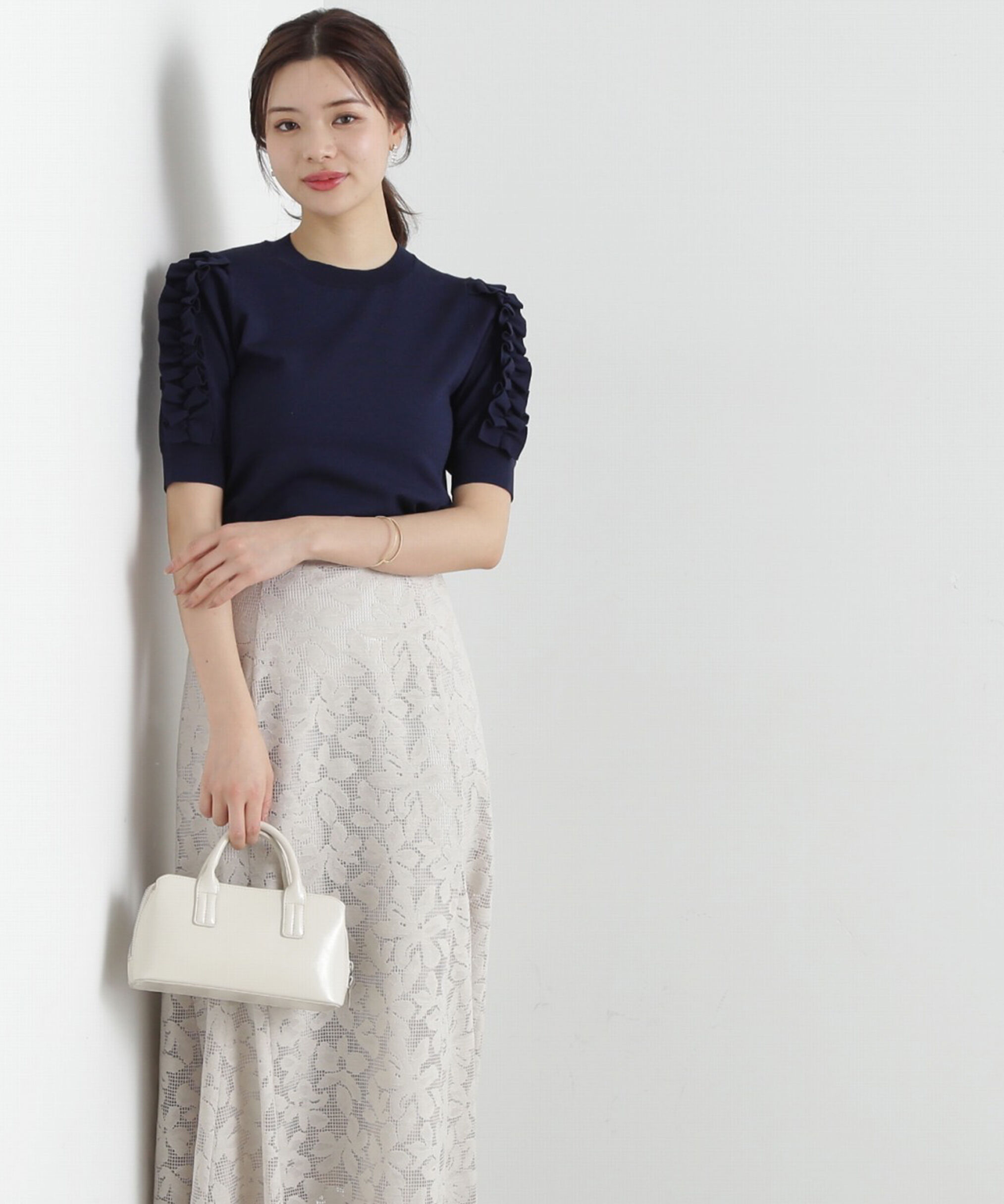 PROPORTION BODY DRESSING「フリルスリーブニット」|ニット・セーター|