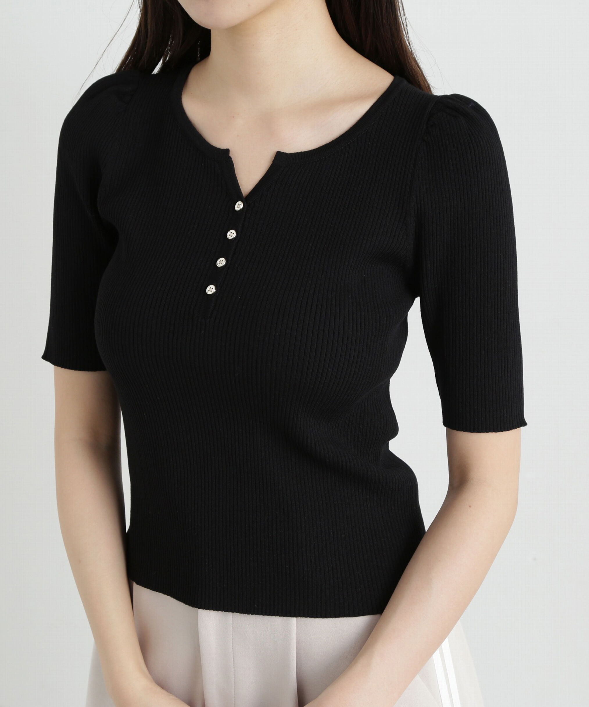 PROPORTION BODY DRESSING「ヘンリーネックニット」|ニット・セーター|