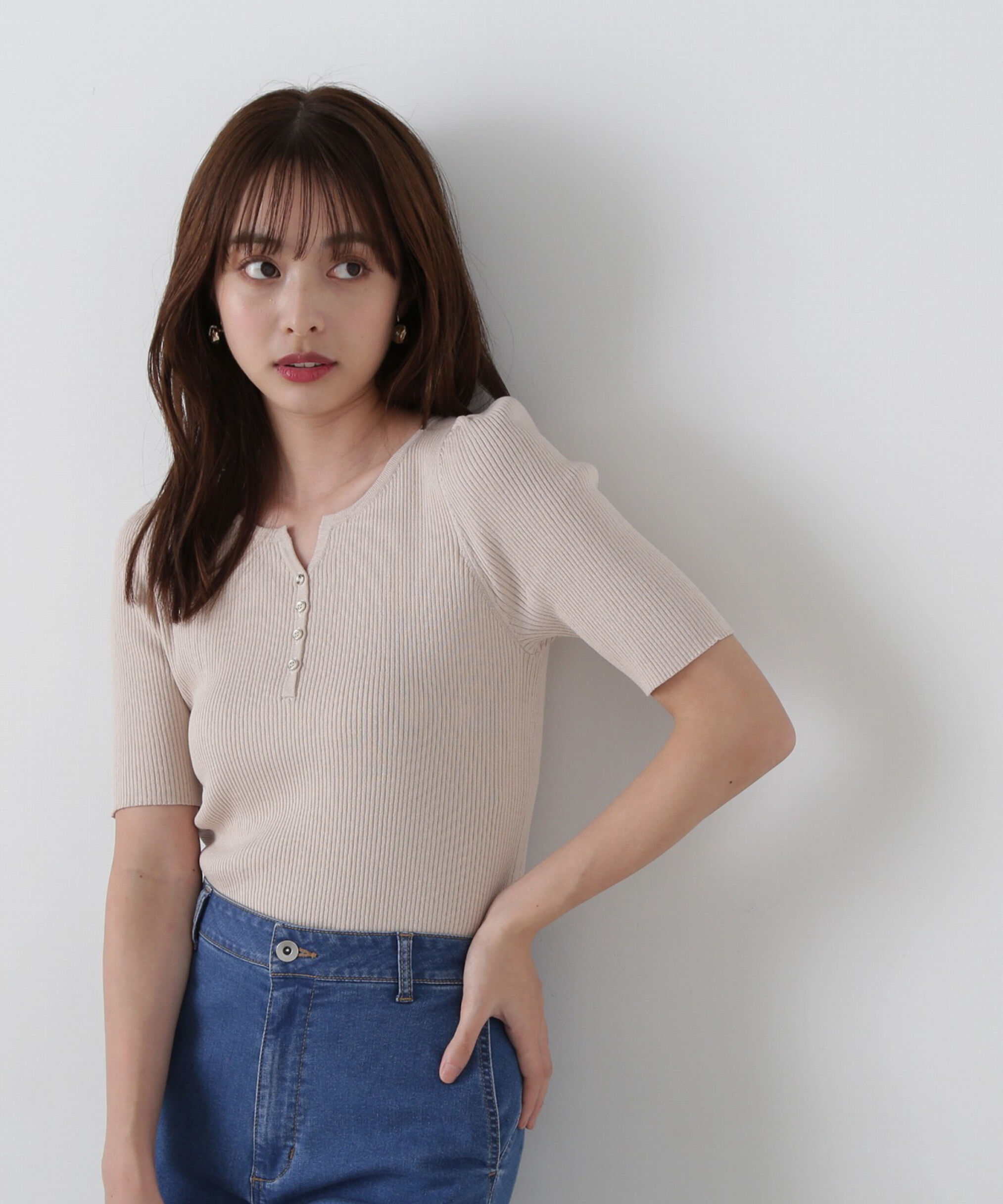 PROPORTION BODY DRESSING「ヘンリーネックニット」|ニット・セーター|