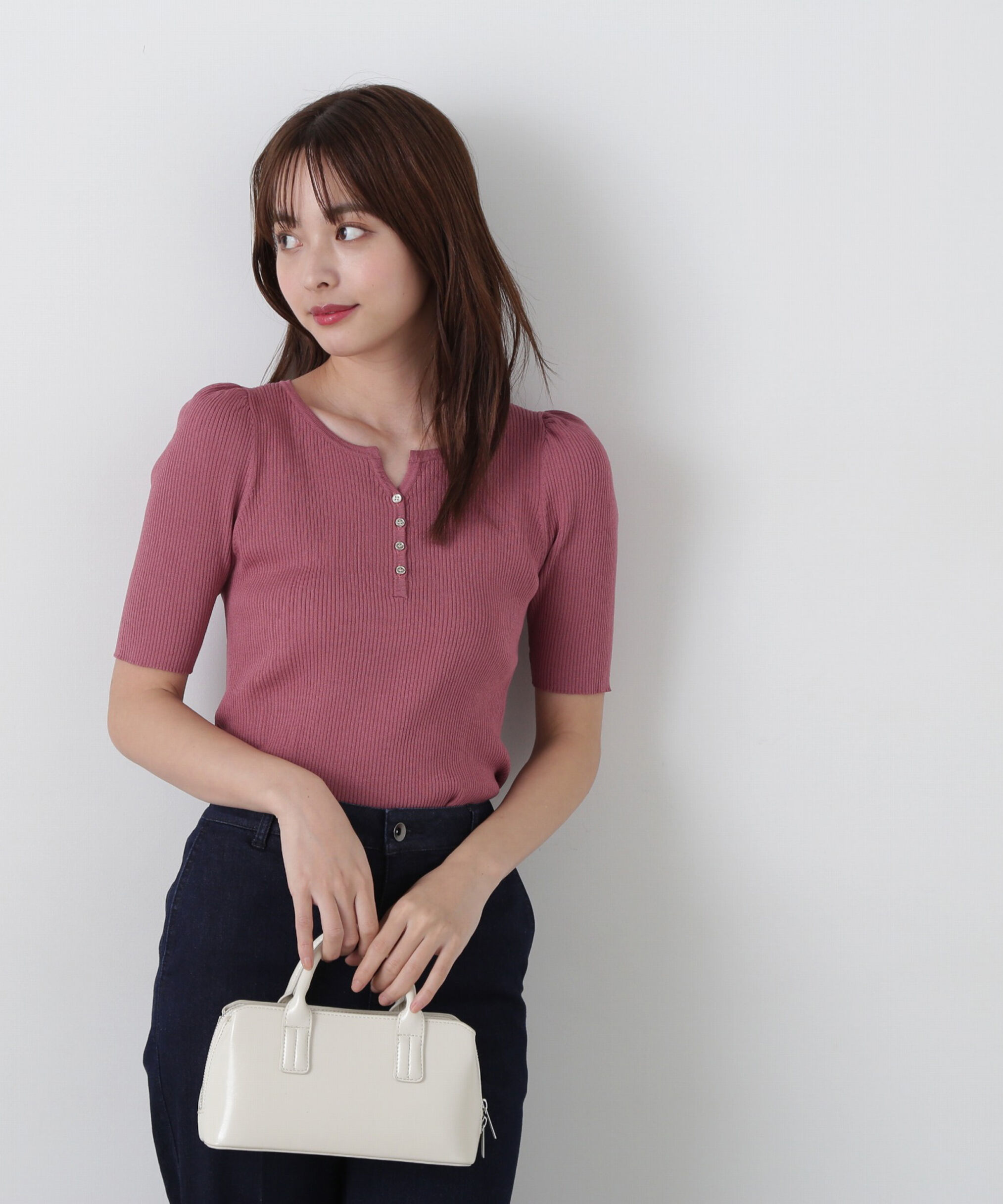 PROPORTION BODY DRESSING「ヘンリーネックニット」|ニット・セーター|