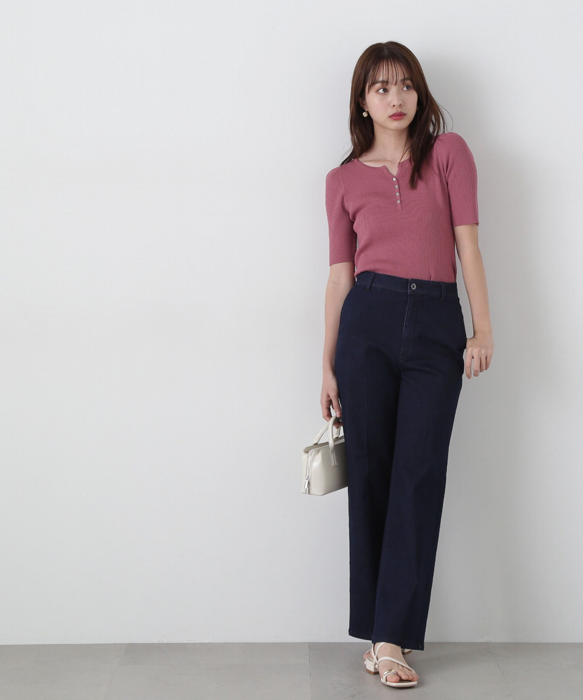 PROPORTION BODY DRESSING「ヘンリーネックニット」|ニット・セーター|