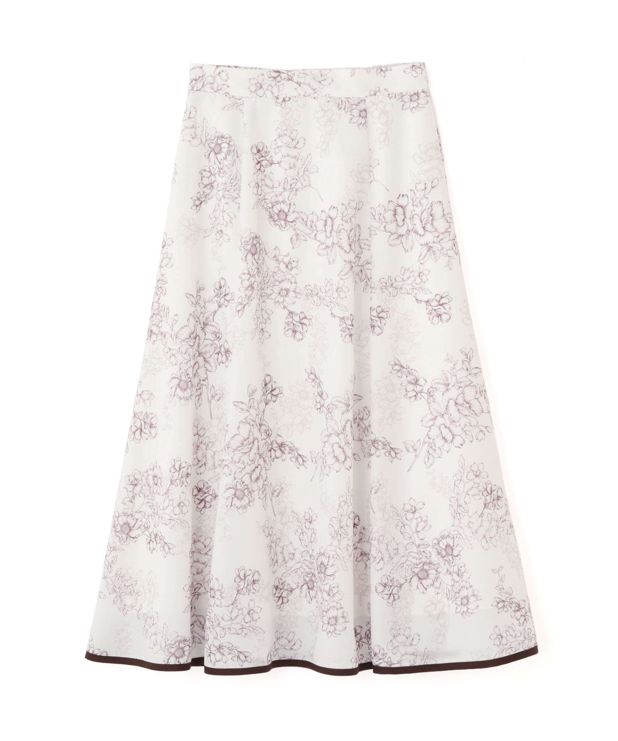 PROPORTION BODY DRESSING「モノトーンシアーフラワースカート」|スカート|