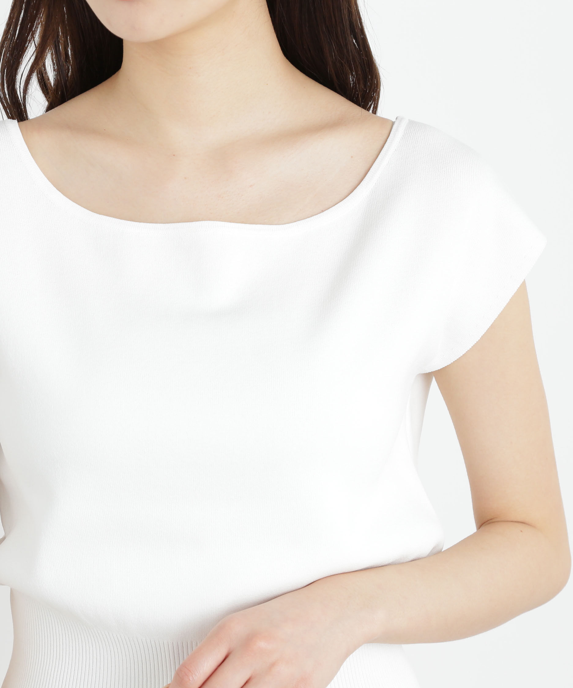 PROPORTION BODY DRESSING「デコルテ総針ニット」|ニット・セーター|