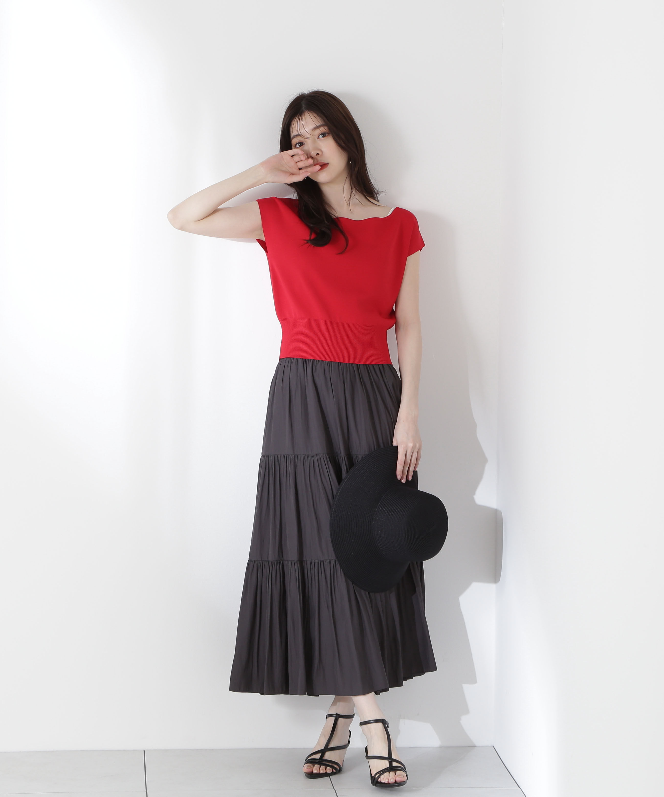 PROPORTION BODY DRESSING「デコルテ総針ニット」|ニット・セーター|