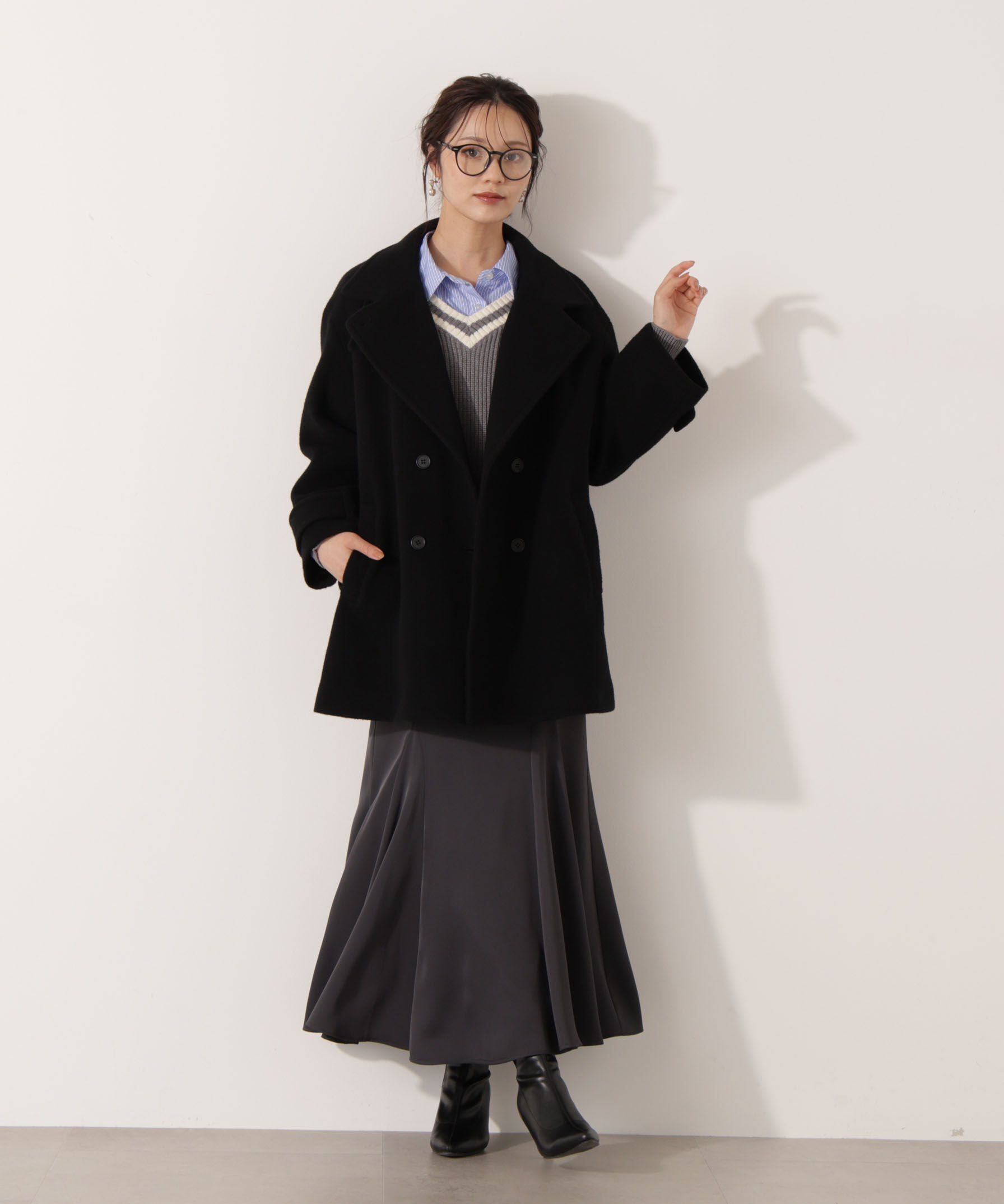 PROPORTION BODY DRESSING「2wayミドルコート 25AW」|ブルゾン・スタジャン|