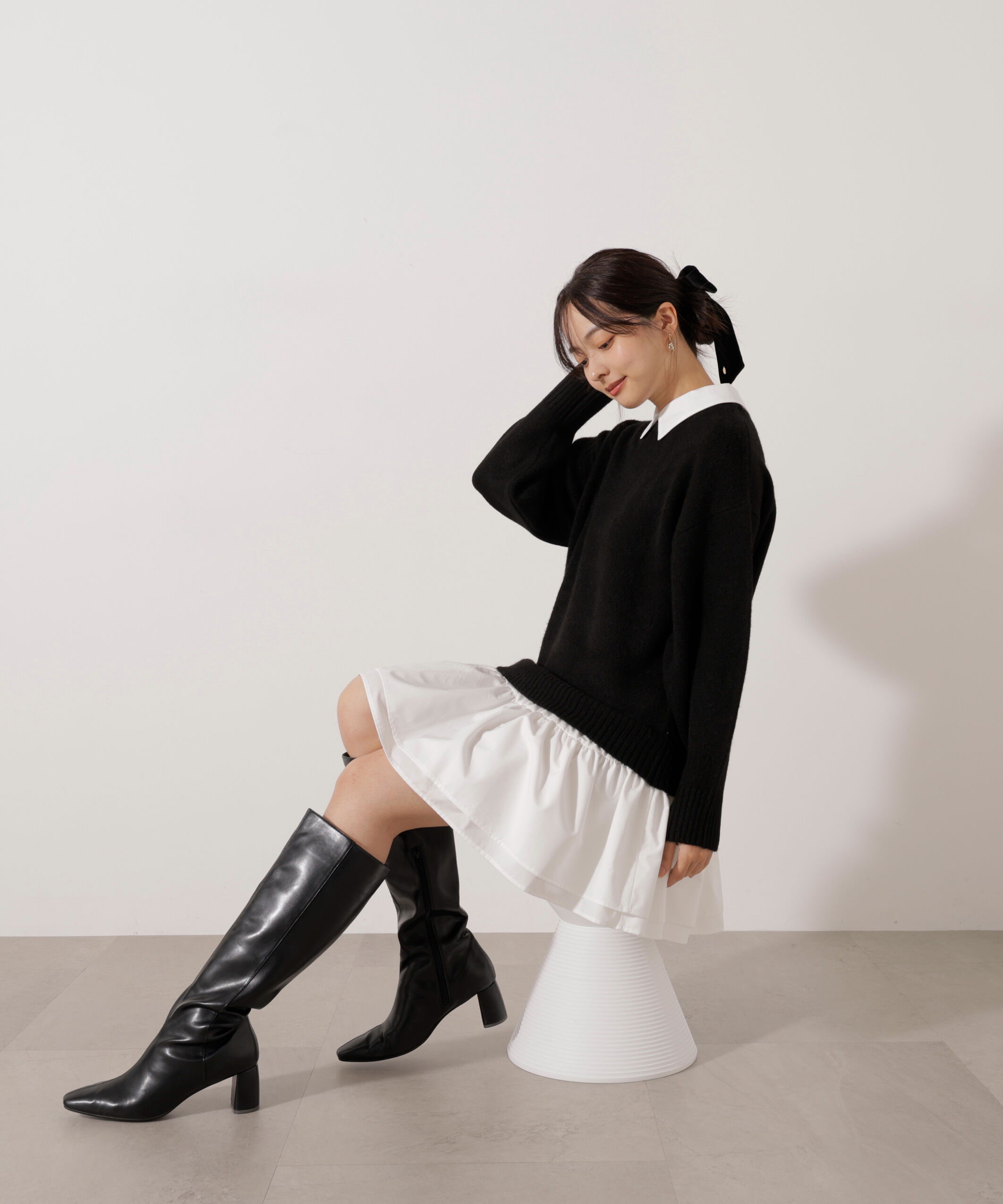 PROPORTION BODY DRESSING「《EDIT COLOGNE》レイヤードミニワンピース」|ワンピース|