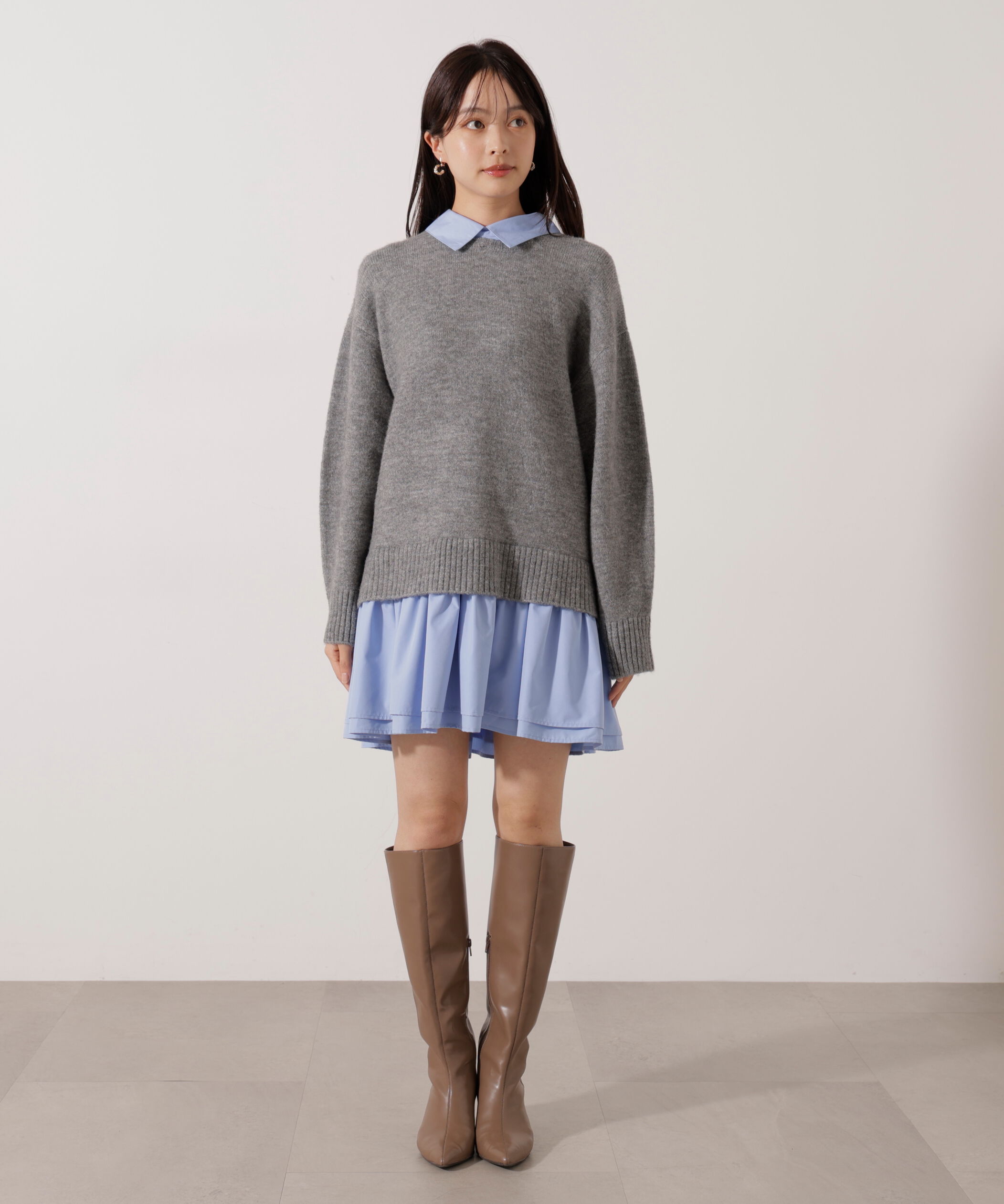 PROPORTION BODY DRESSING「《EDIT COLOGNE》レイヤードミニワンピース」|ワンピース|