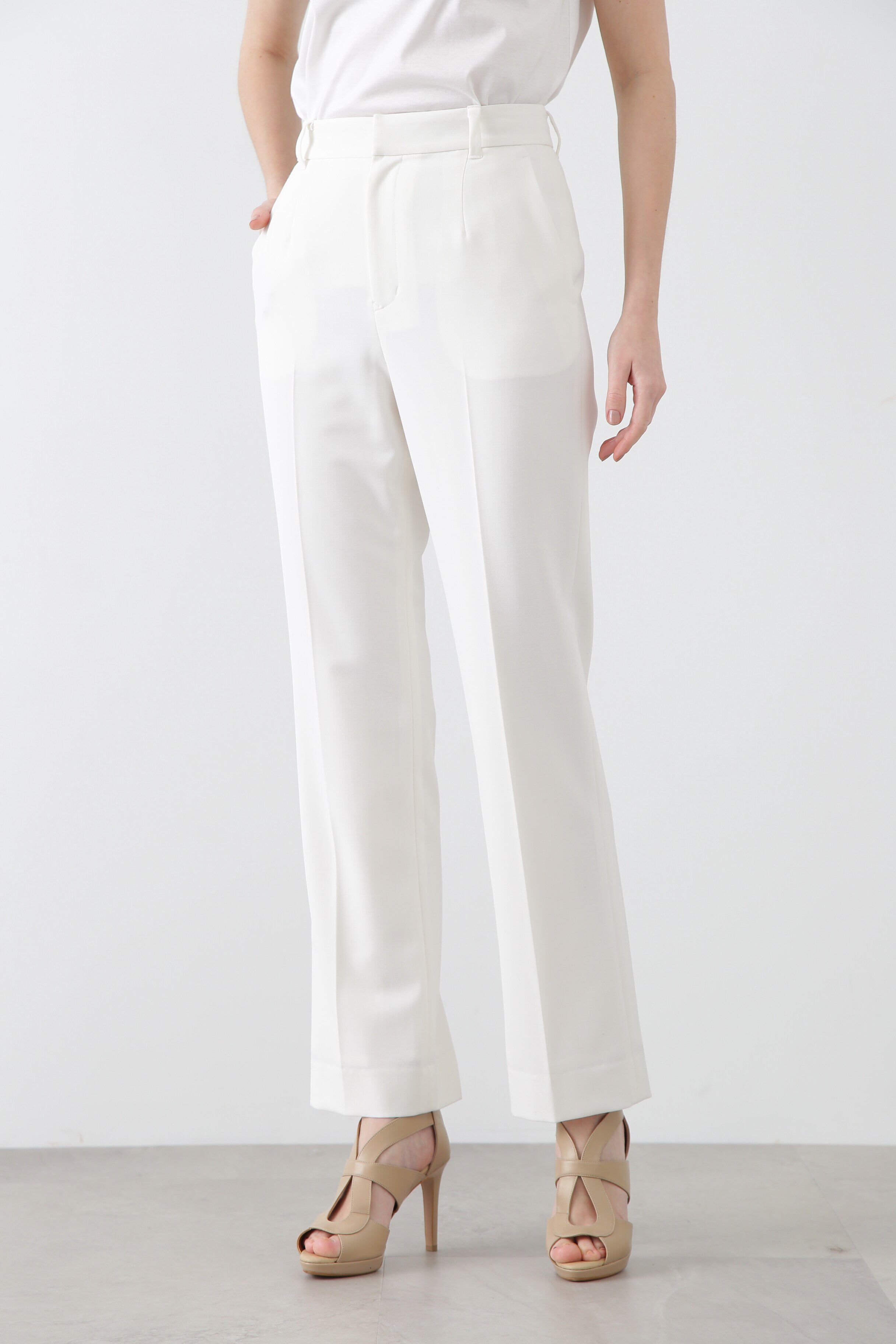  「トロピカル２WAYスラックス」|その他|ホワイト