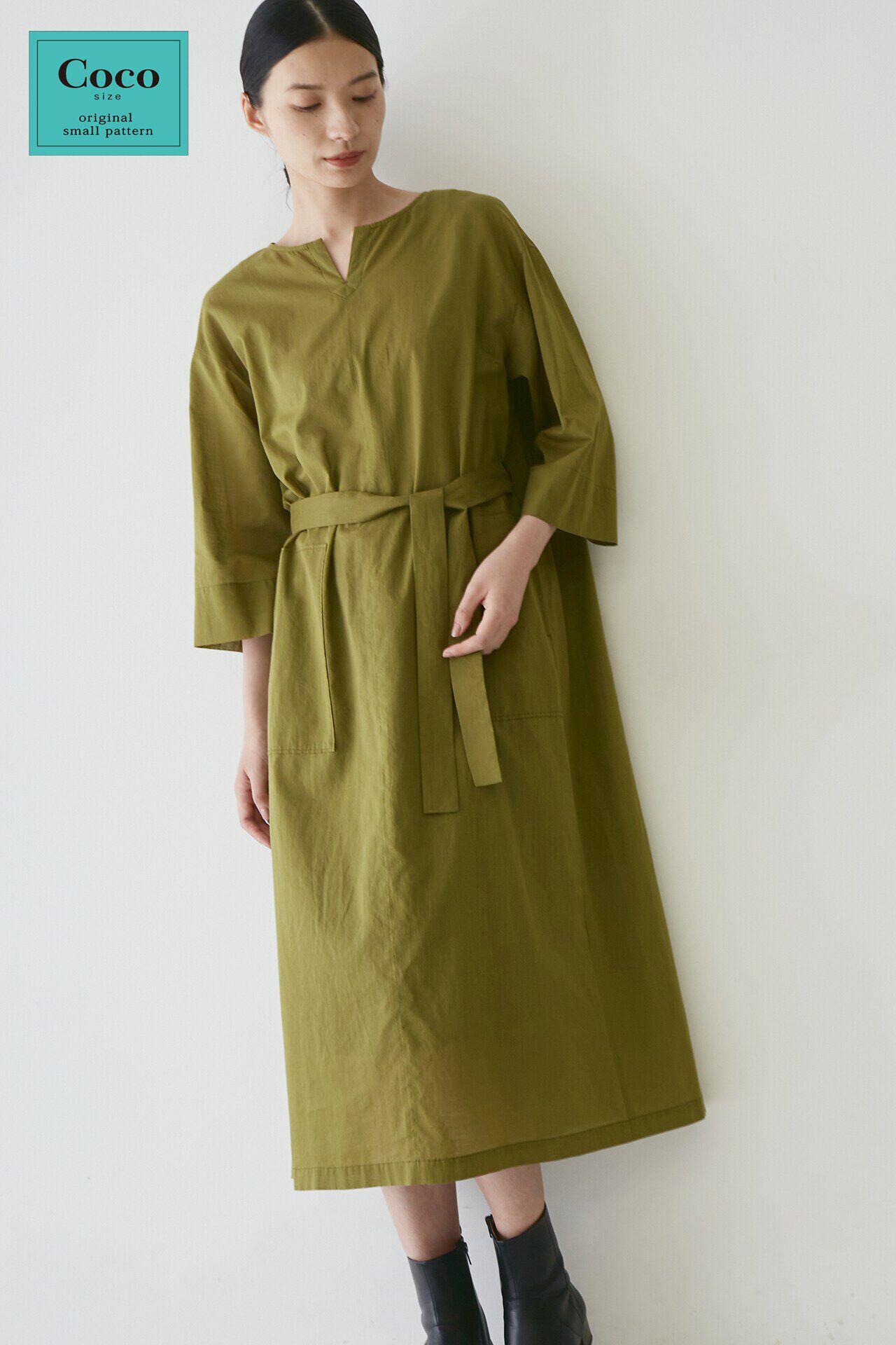  「◆ボタニカルダイワンピース」|ワンピース|カーキ