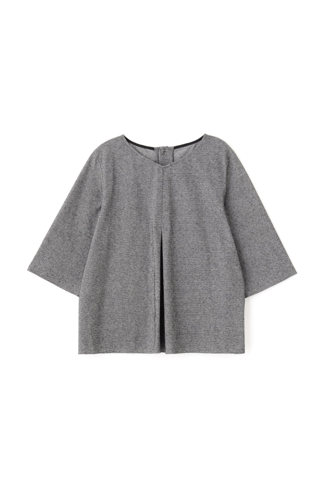  「◆４０／ジャガード千鳥ジャージカットソー」|Tシャツ・カットソー|