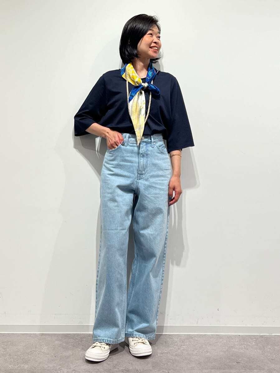  「◆４０／ジャガード千鳥ジャージカットソー」|Tシャツ・カットソー|