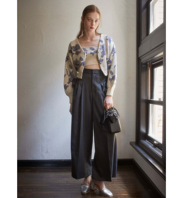 archives「ラメベロア花柄ＪＱニットＣＤアンサンブル」|カーディガン|