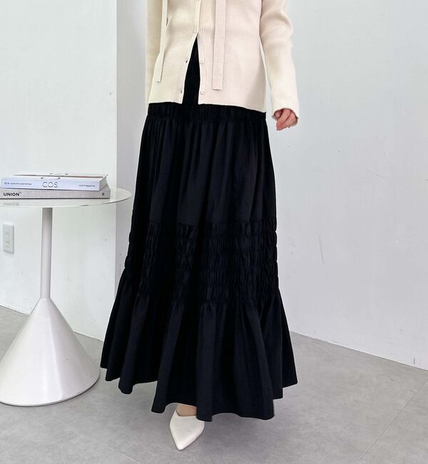 archives「コットンライクシャーリングティアードスカート」|スカート|