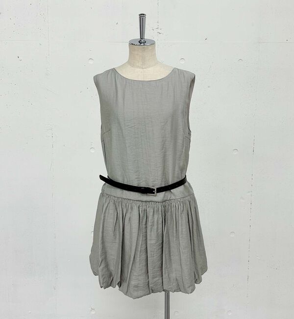 archives「ベルトシュシュ付バルーンノースリミニワンピース」|チュニック|