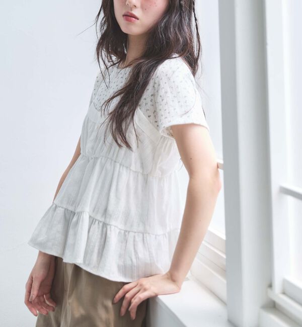 archives「花柄針抜きカットＴＯＰＳ&times;からみ刺繍フレアキャミＳＥＴ」|カーディガン|