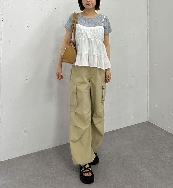 archives「花柄針抜きカットＴＯＰＳ&times;からみ刺繍フレアキャミＳＥＴ」|カーディガン|