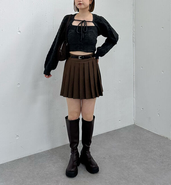 archives「ケーブルニットボレロアンサンブル」|カーディガン|